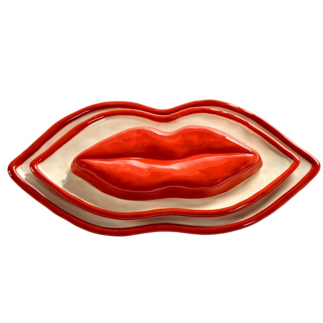 Les Objets Mouleversants Bowl White/Red
