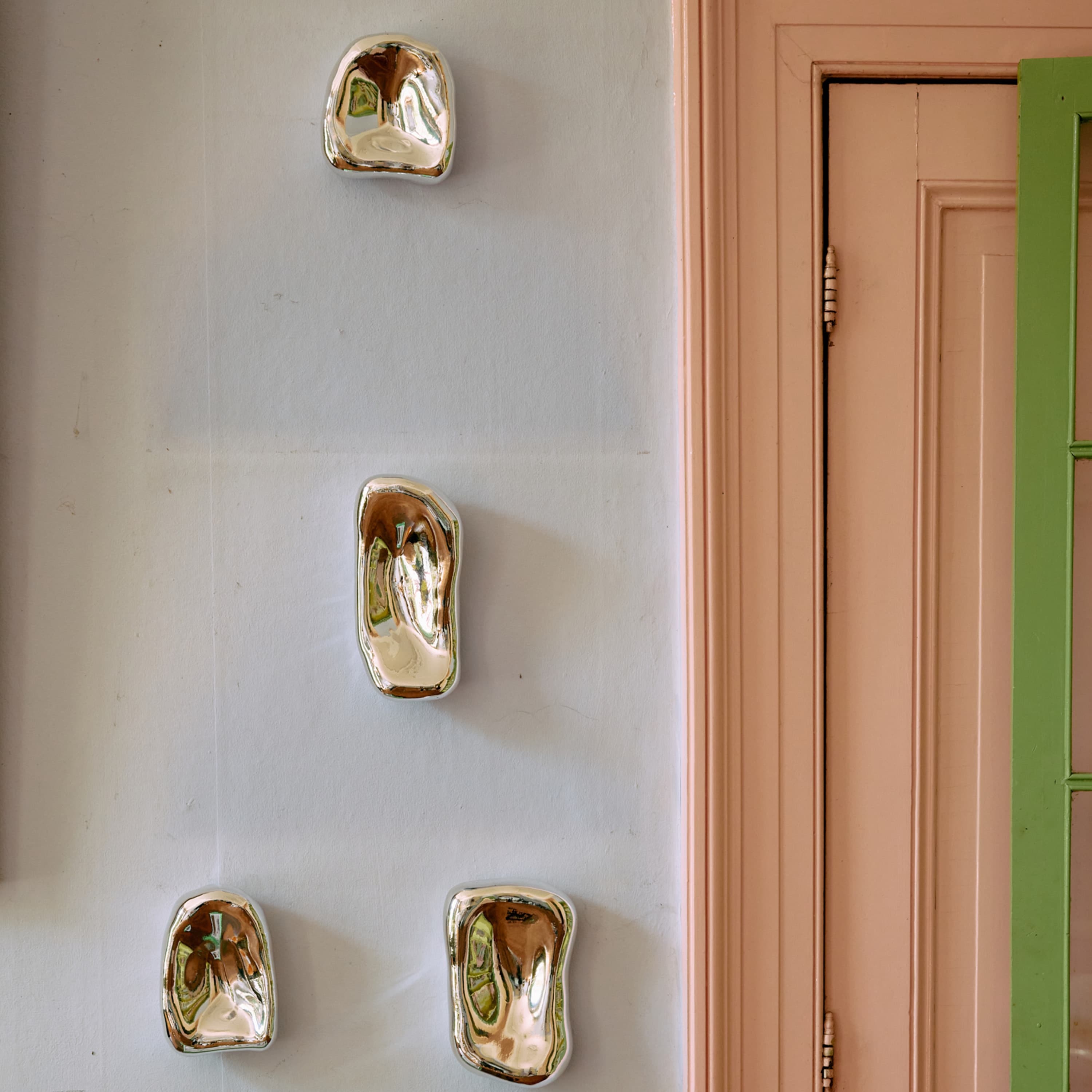 Glasskulptur Chrome 4-pack