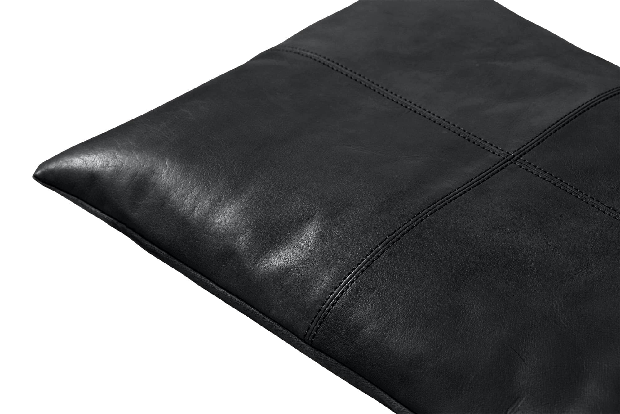 Seat Cushion Bench Leather Black 73x35cm