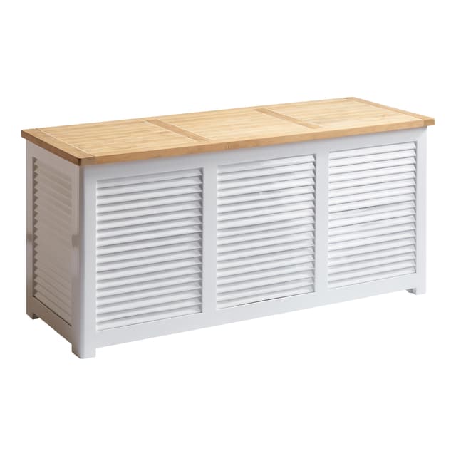 Classic Aufbewahrungsbox Teak/Weiß 130cm