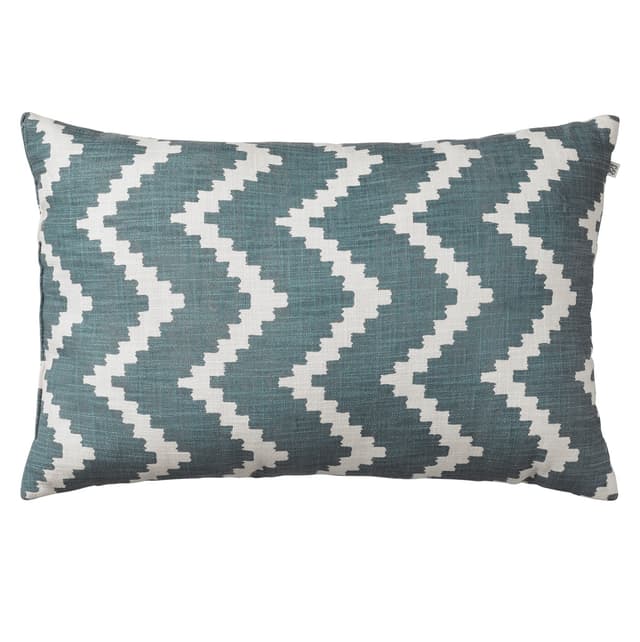 Ikat Sema Outdoor Zierkissen Heaven Blau/Off-Weiß 40x60