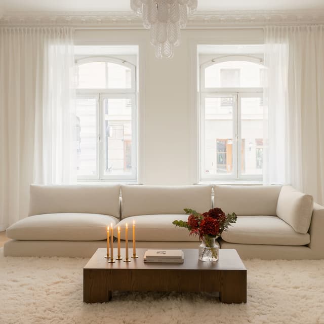 Capri 1-Sitzer-Sofamodul mit rechter Armlehne Beige 107cm
