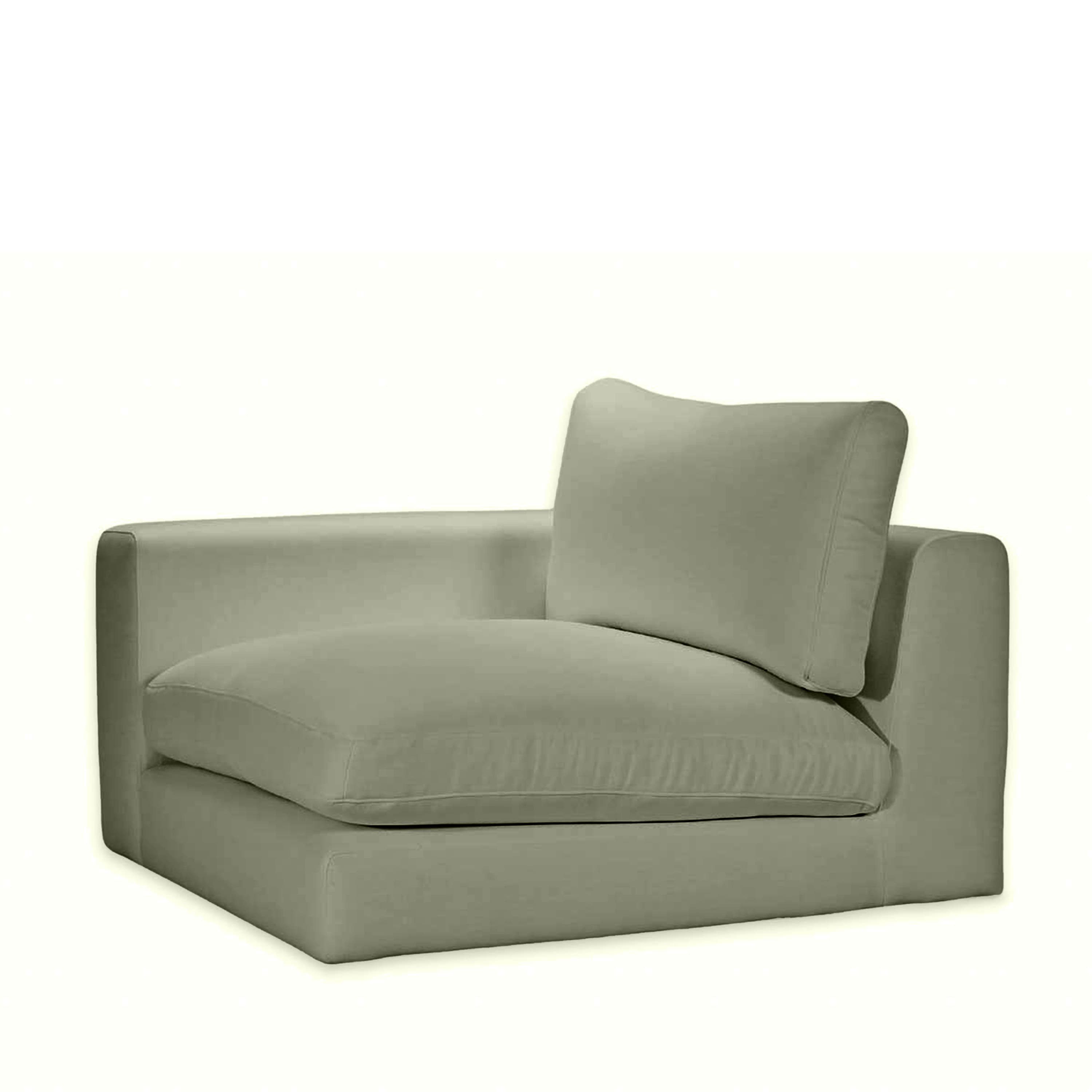 Capri 1-Sitzer-Sofamodul mit linker Armlehne Green 107cm