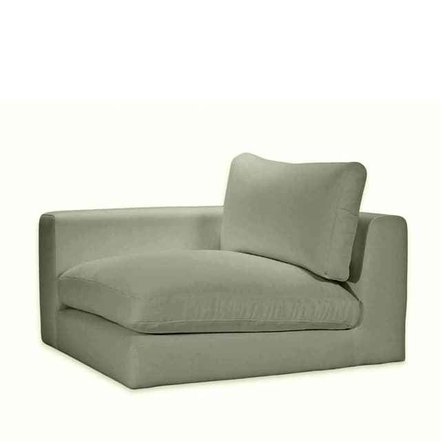 Capri 1-Sitzer-Sofamodul mit linker Armlehne Green 107cm