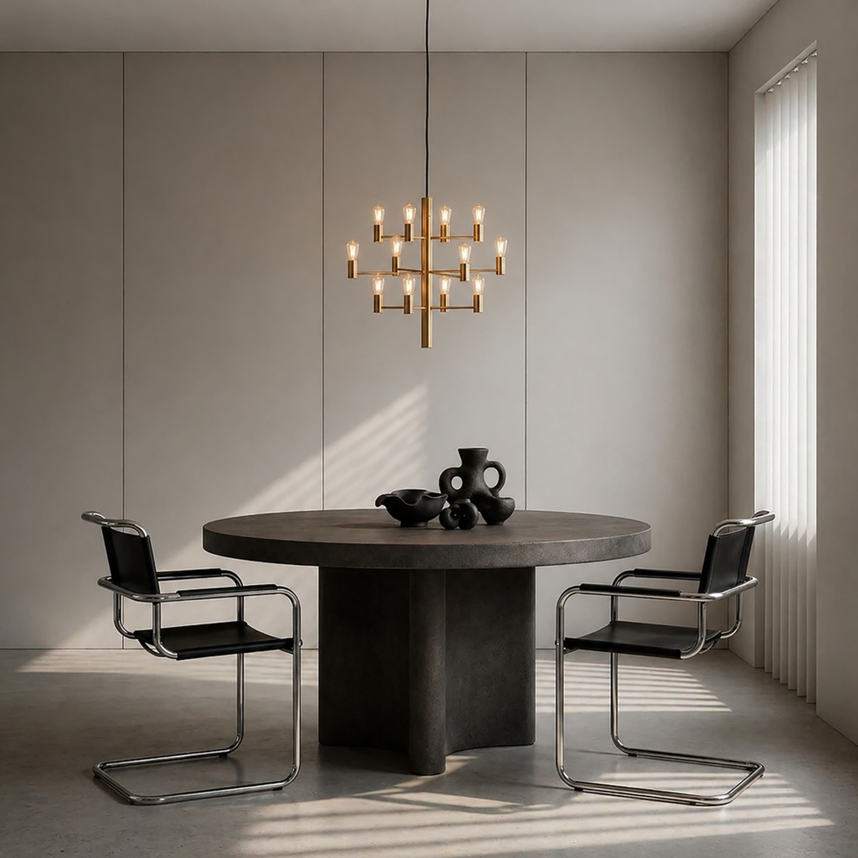 Manola 12 LED Deckenleuchte Messing Satin Brass