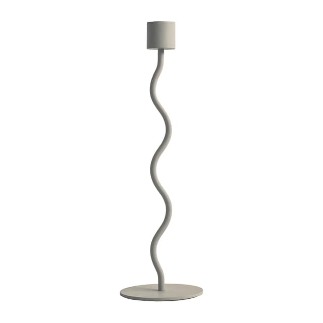 Curved Candle Holder Sand 23cm