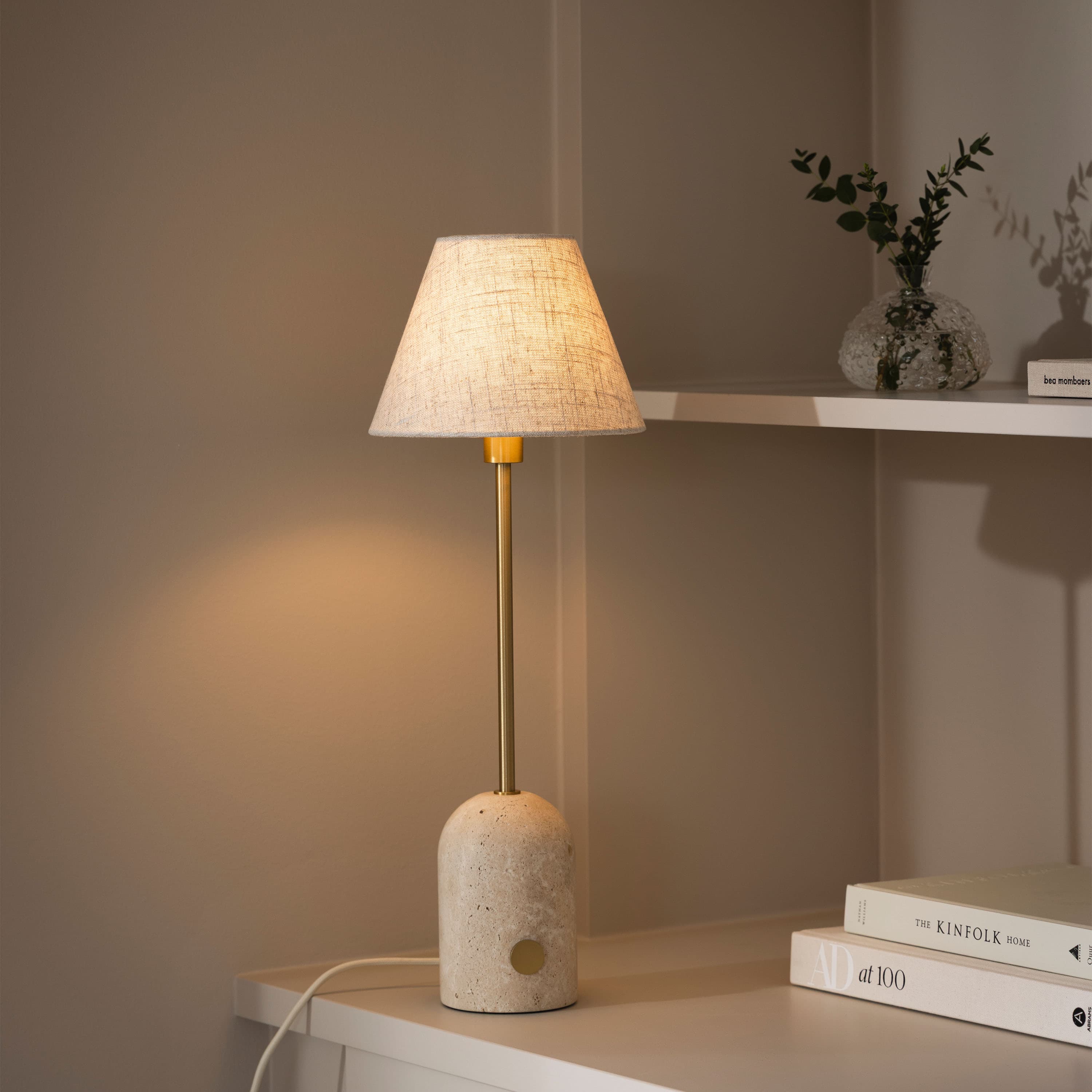 Gino Table Lamp Travertine 20