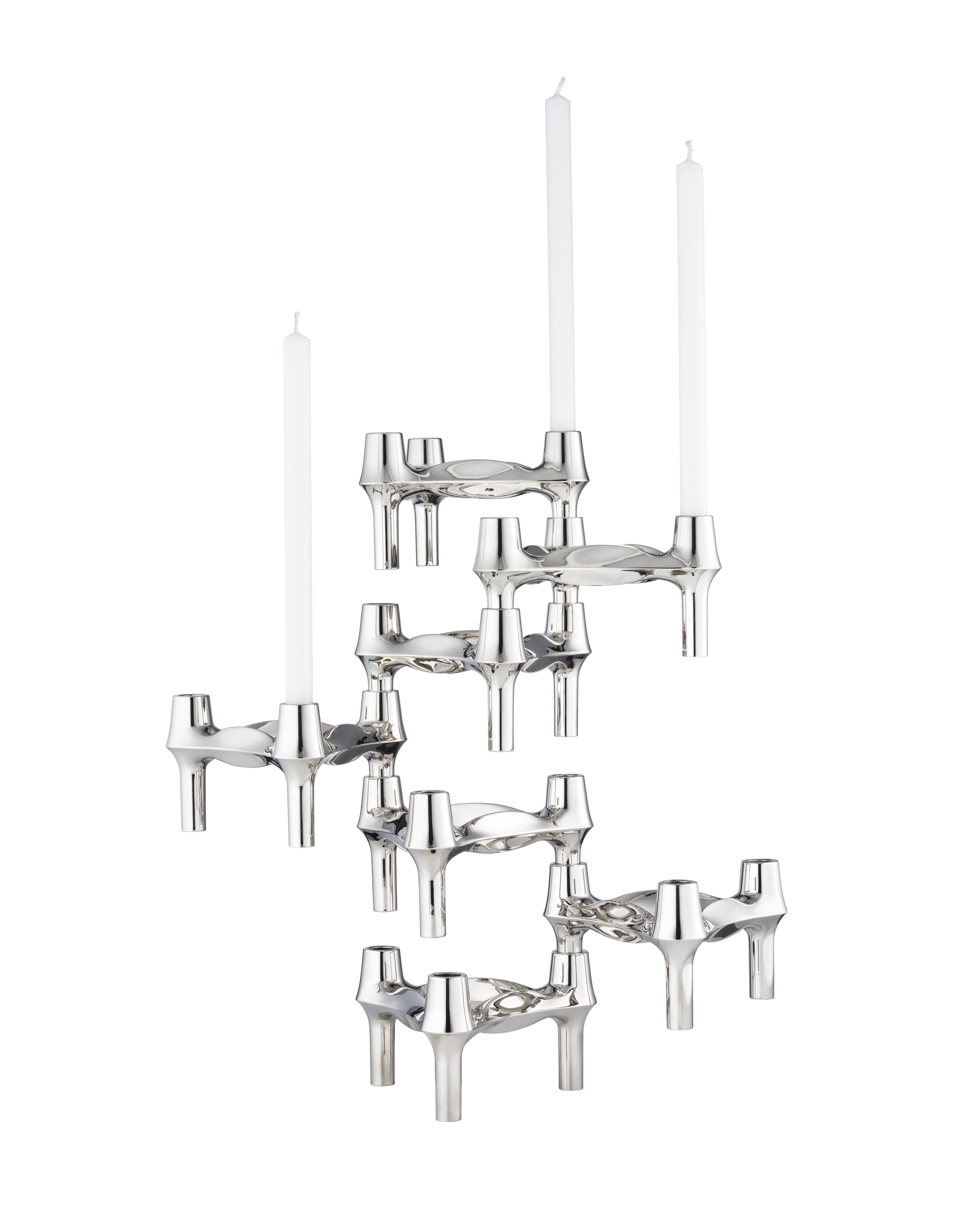 FABRIC Nagel BMF Candle Holder Chrome Set of 3