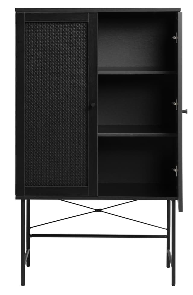 Elin Cabinet Black 135cm
