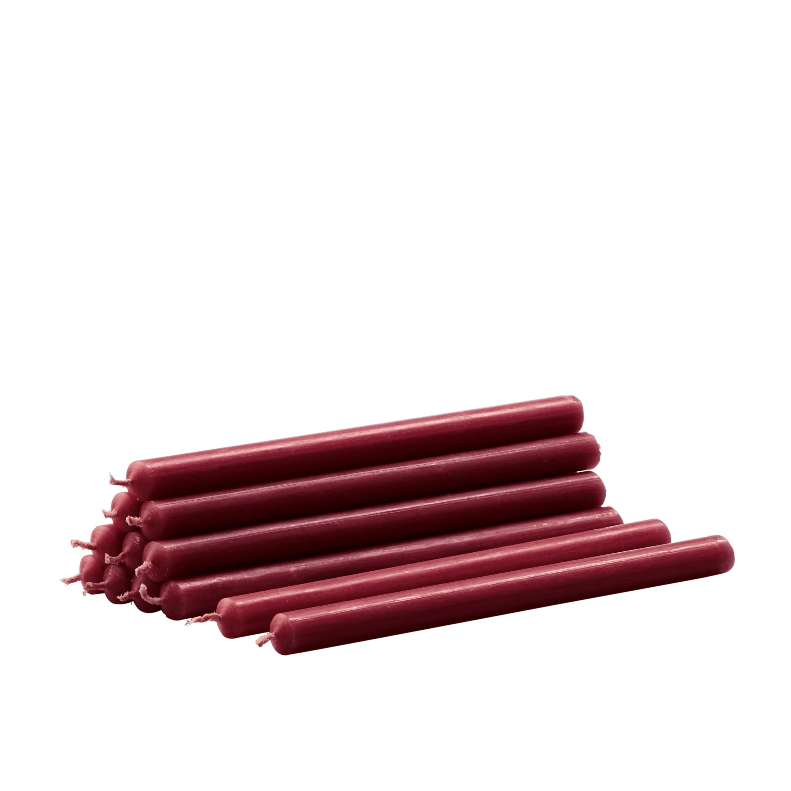 STOFF Nagel Kerzen Bordeaux 12er-Pack