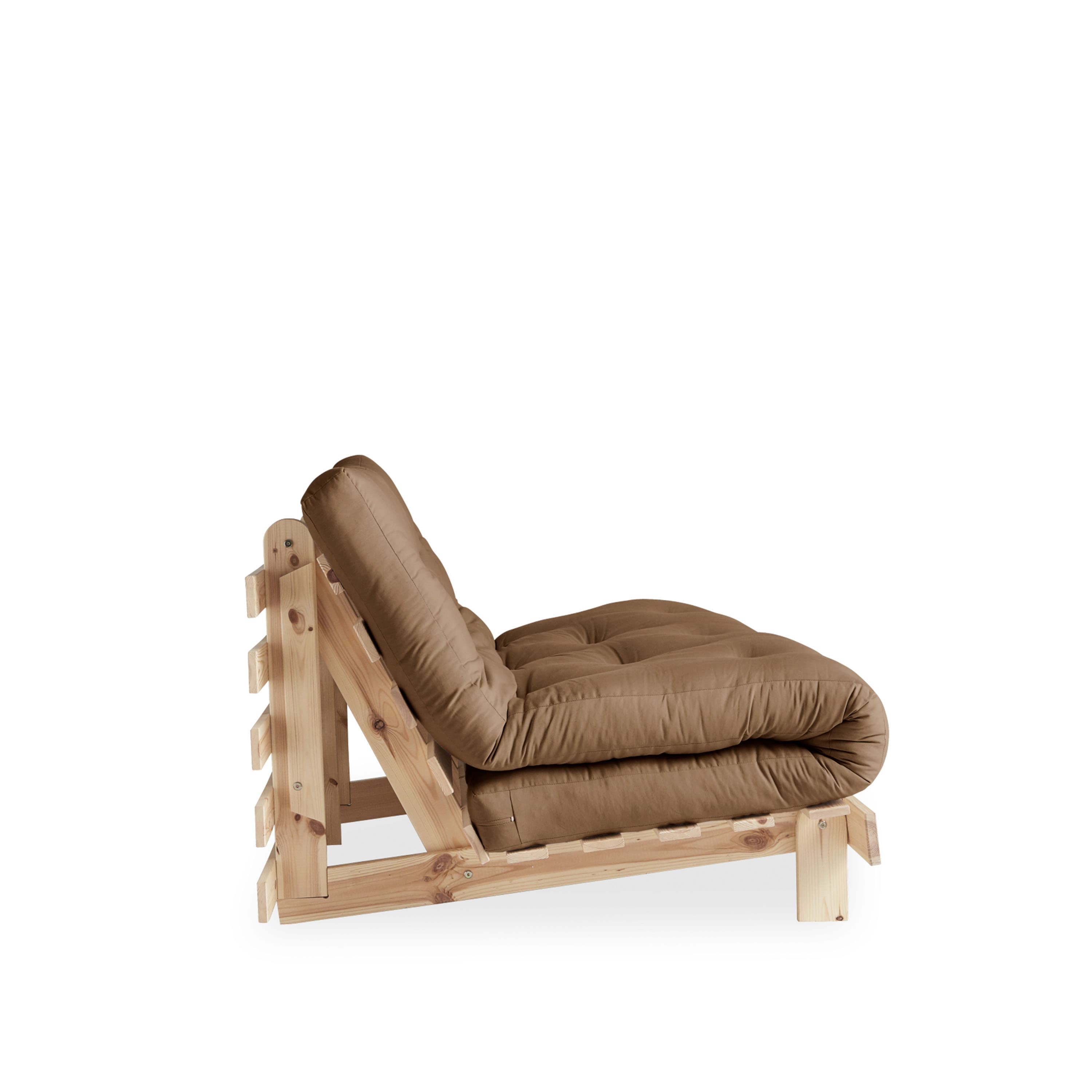 Roots Schlafsofa Natur/Mocca 140cm