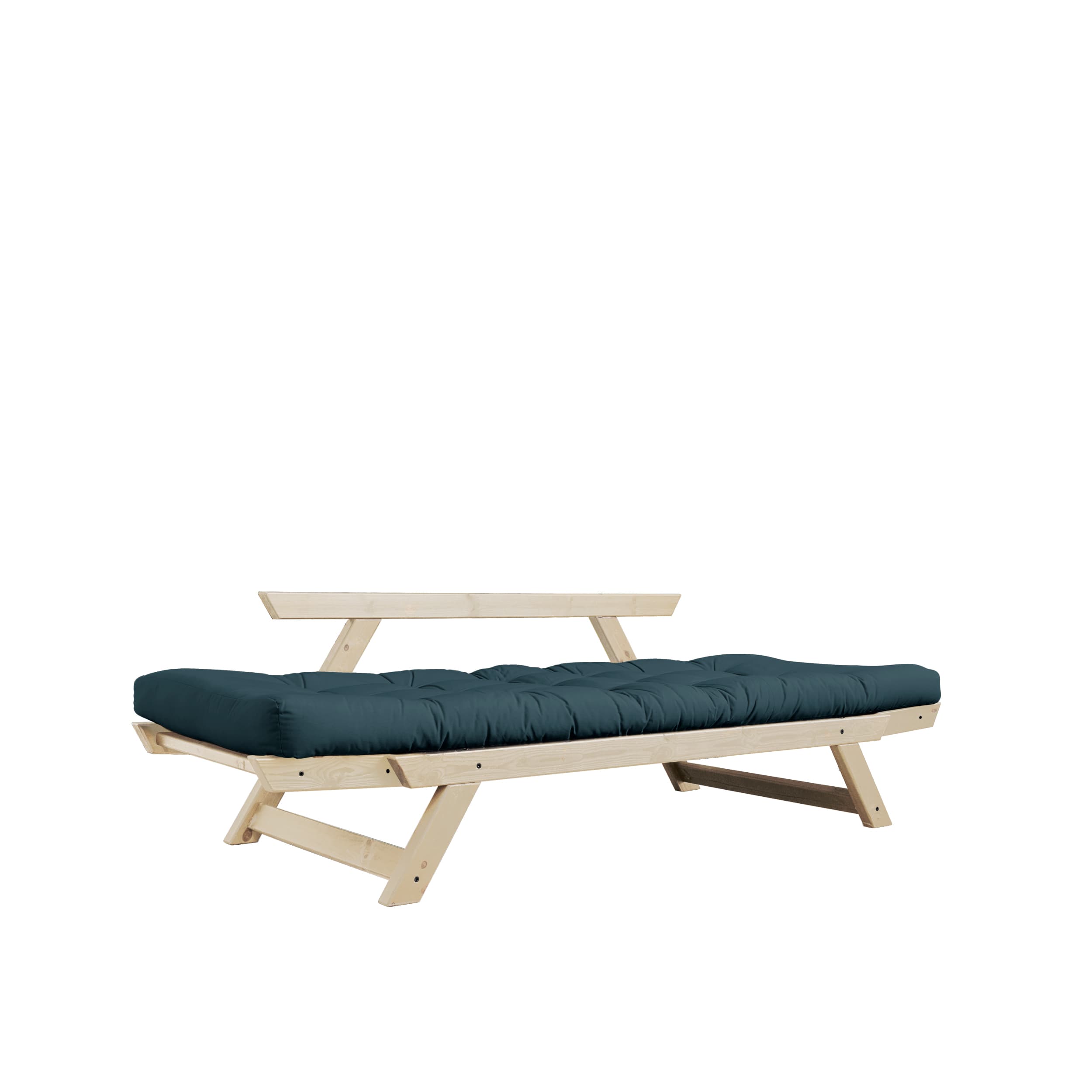 Bebop Daybed Natural/Petrol Blue 174cm