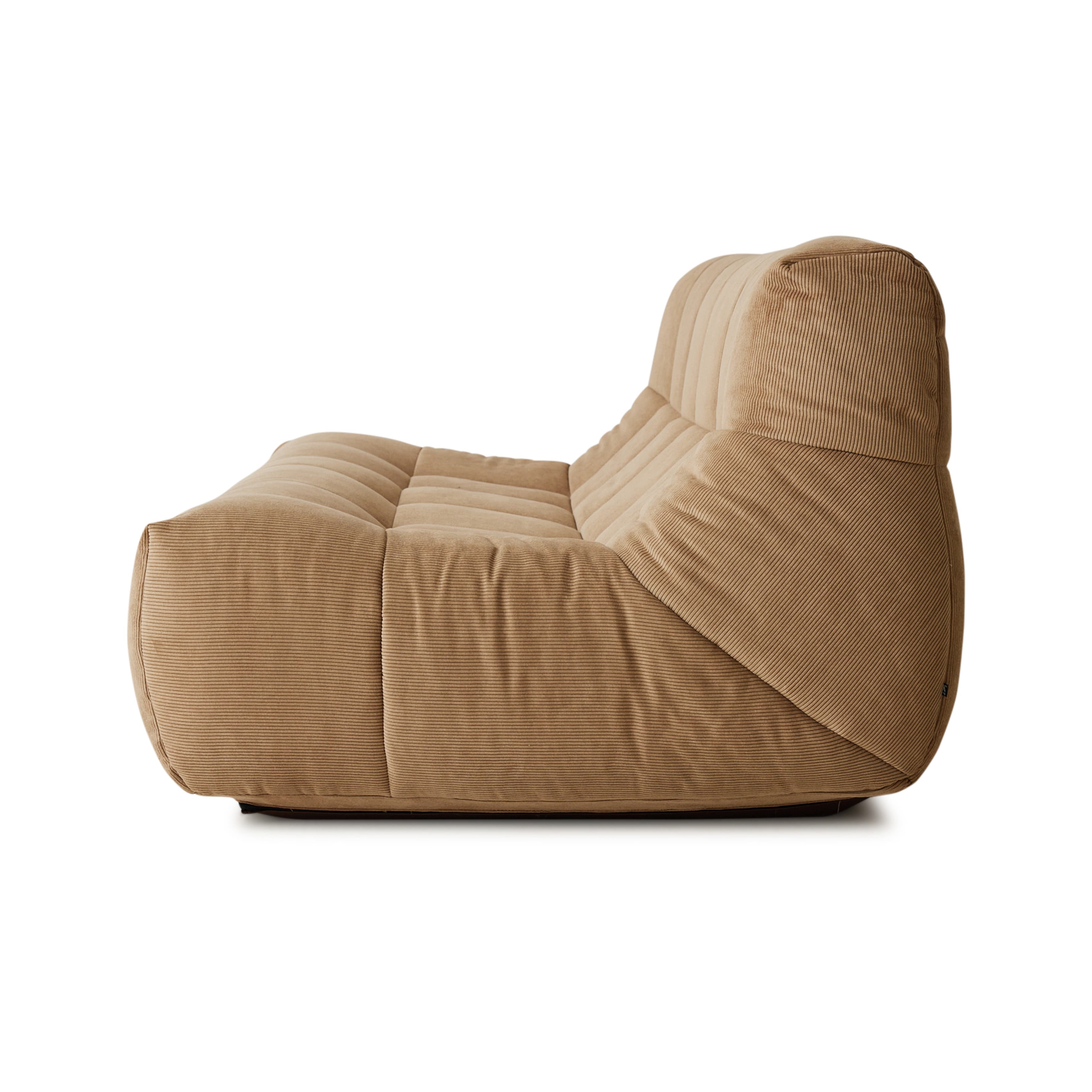 Lazy Lounge Lounge 2-Sitzer Sofa Corduroy Rippe Braun