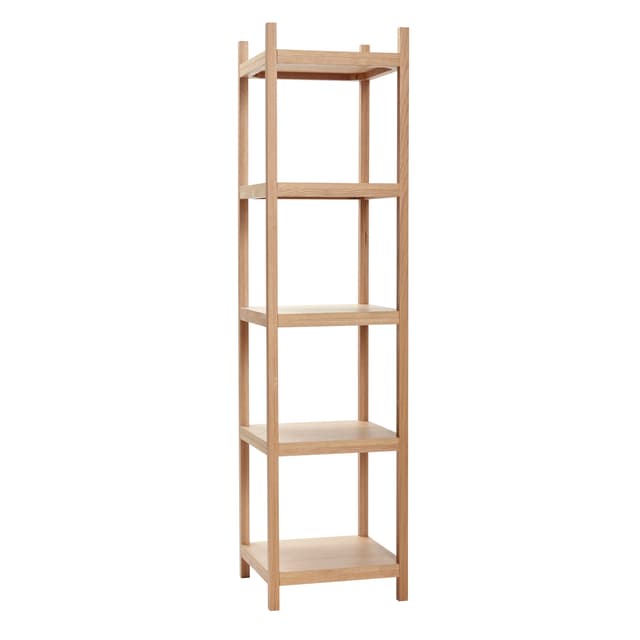 Mason Bookcase FSC Oak 45x180cm