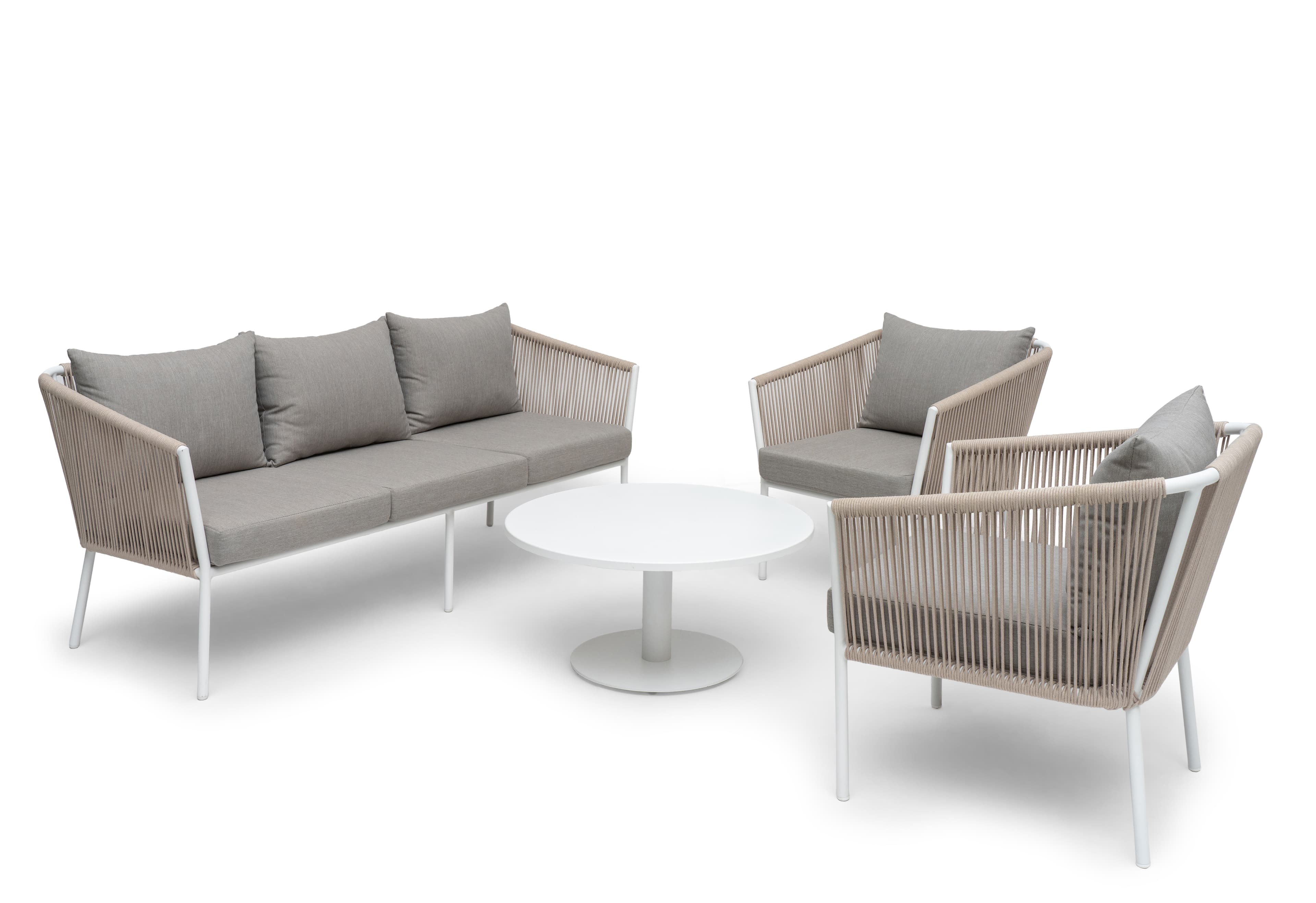 Lersund Sessel Weiß/Beige