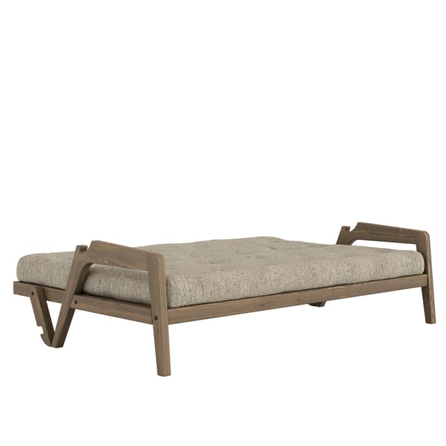 Grab Schlafsofa Carob Brown Lacquered/Warm Sand 204cm