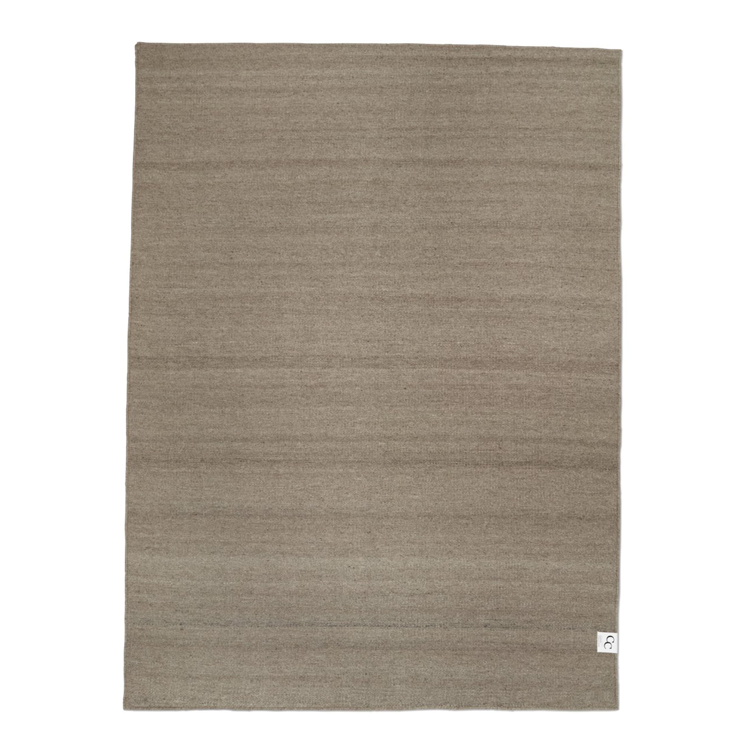 Plain Wollteppich Naturbeige 170x230