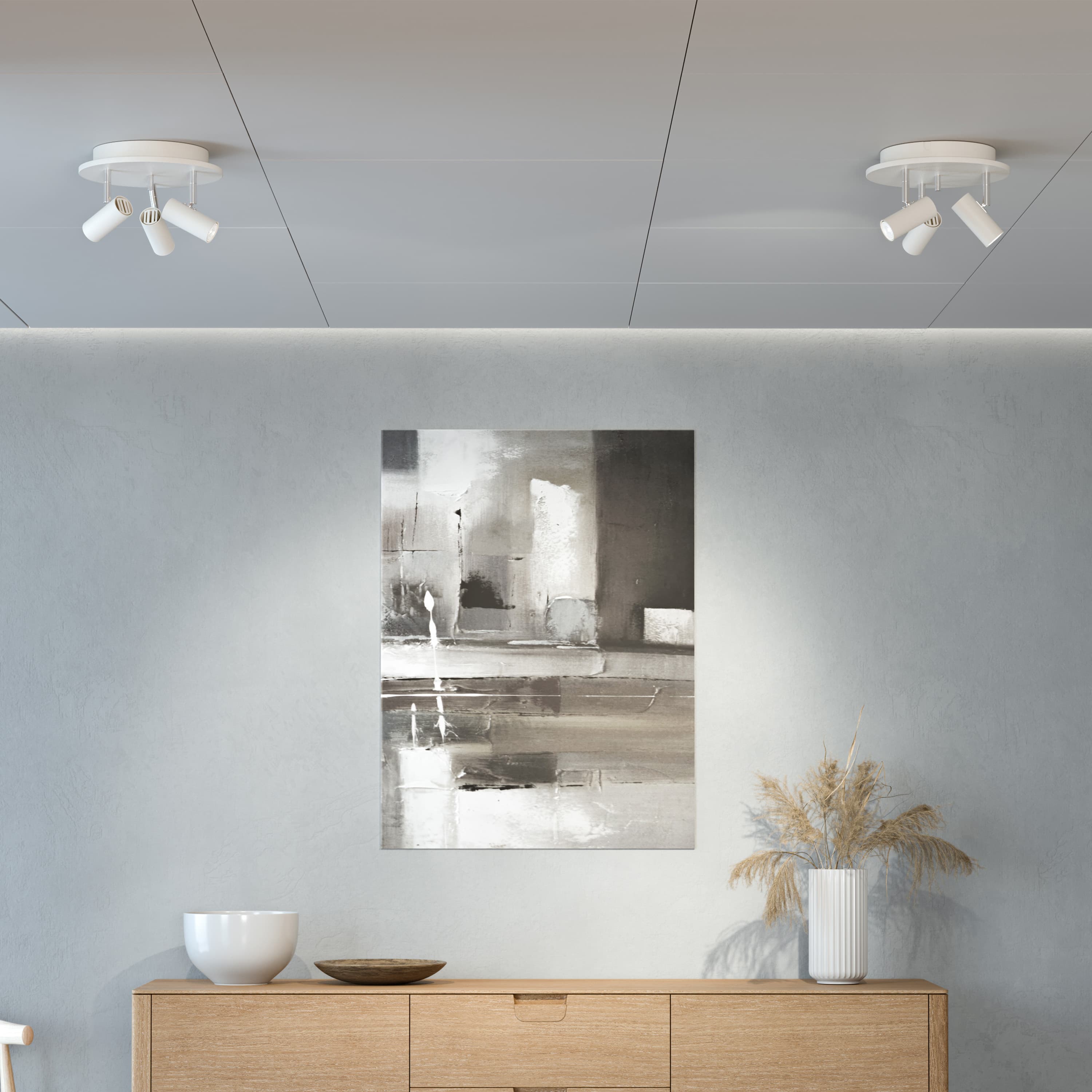 Cato Triospot LED Deckenleuchte Weiß