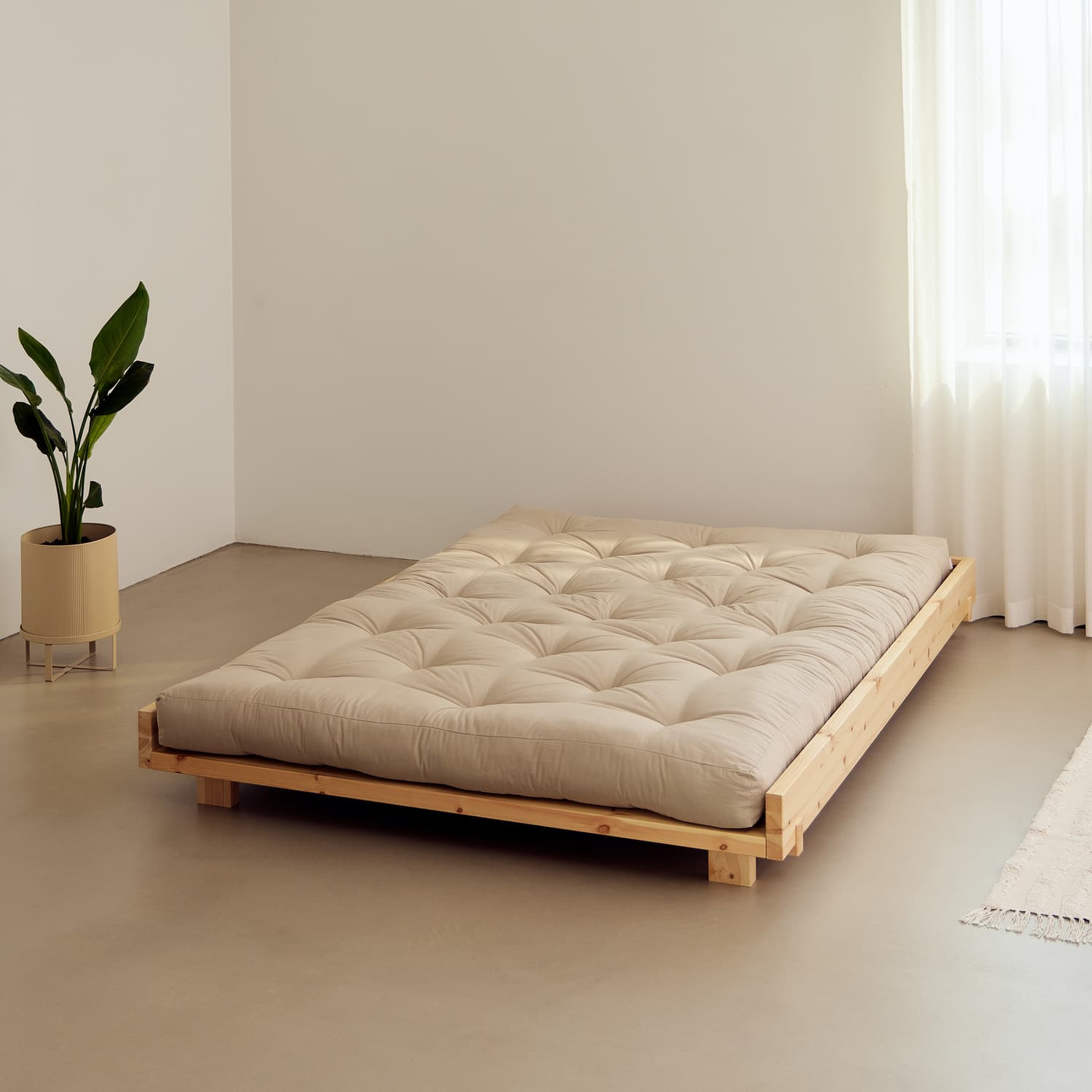 Social Bed frame Nature 140cm