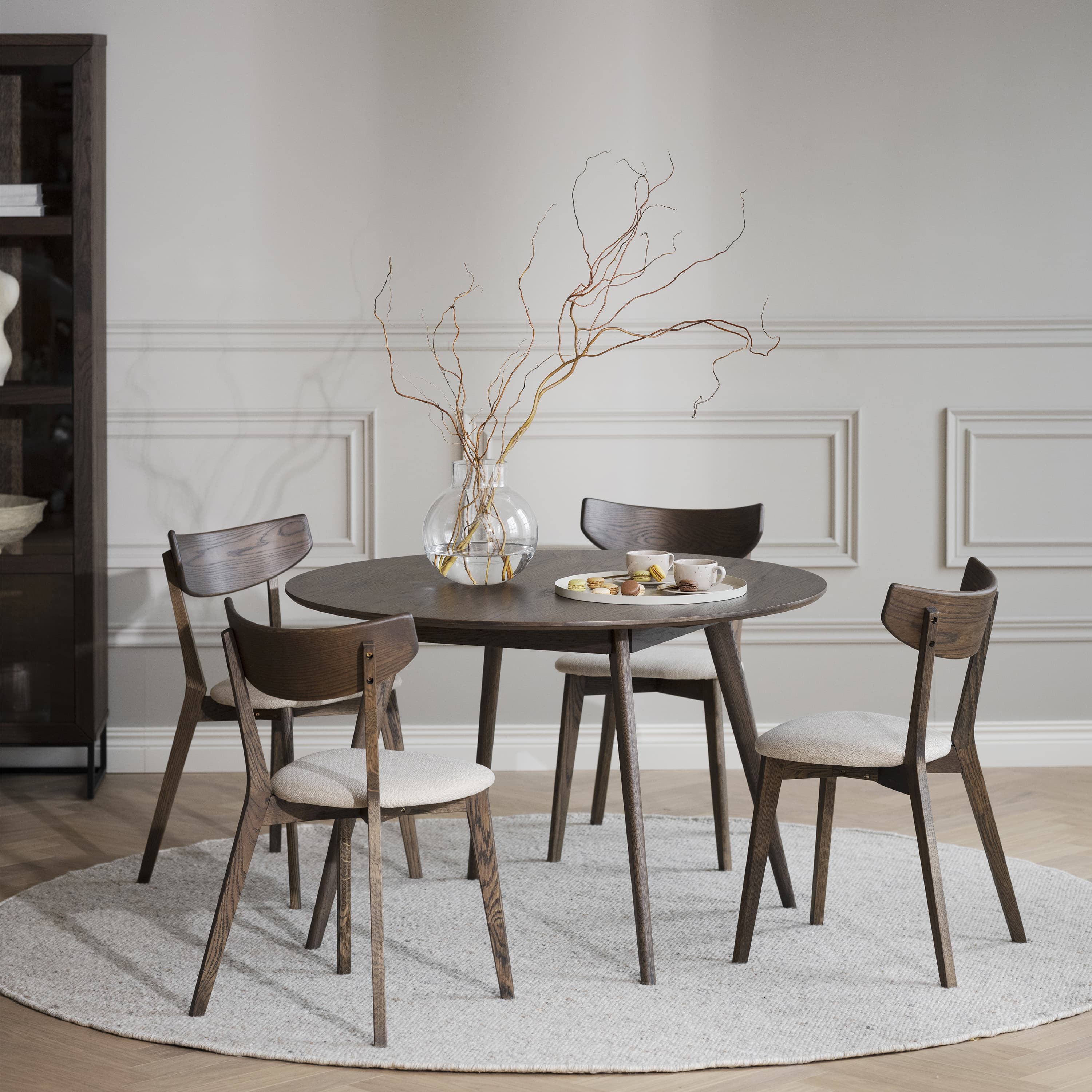 Ami Esszimmerstuhl Braun Eiche/Beige