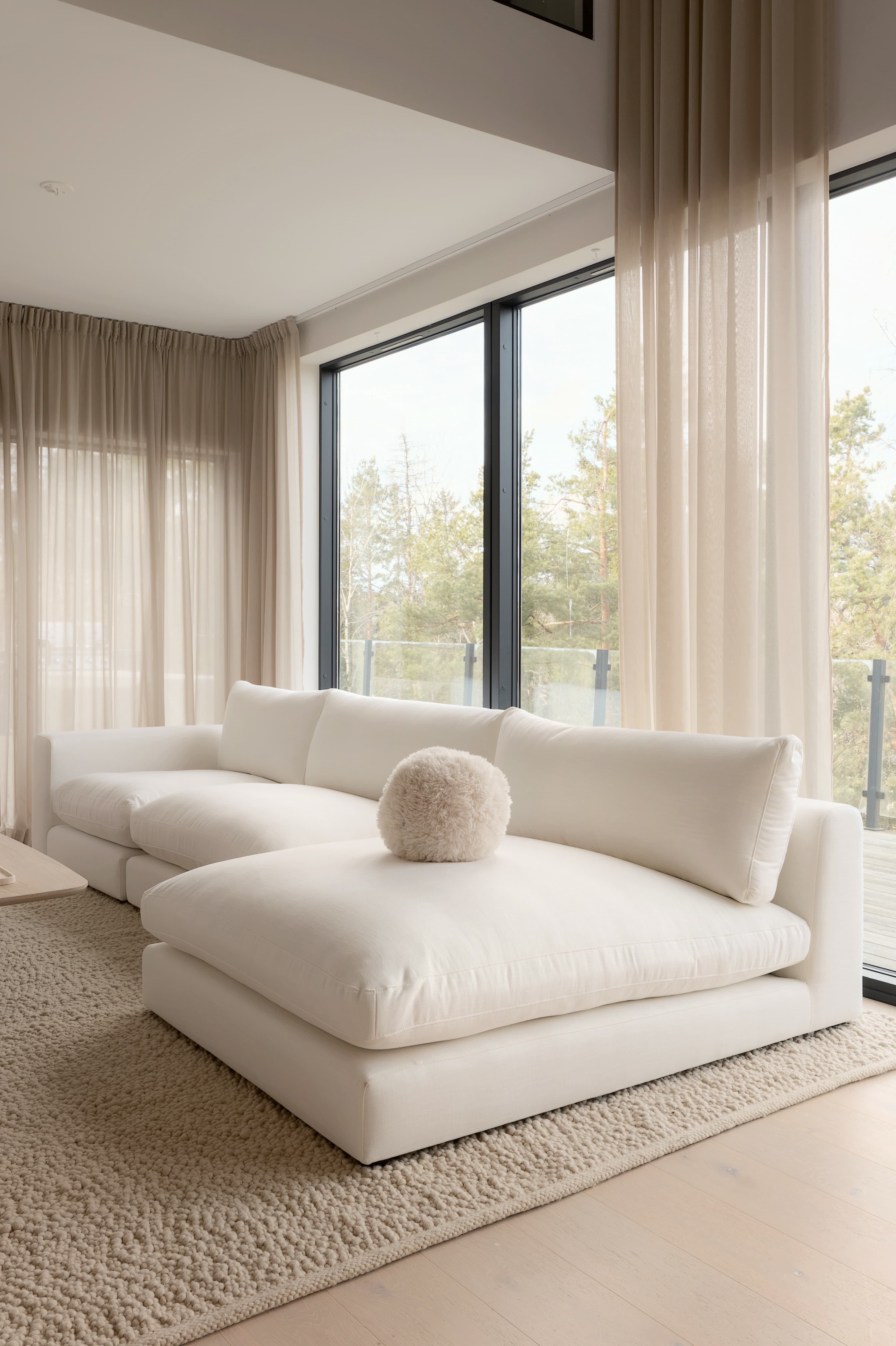 Capri 1,5-Sitzer Divanmodul Weiß 120x155