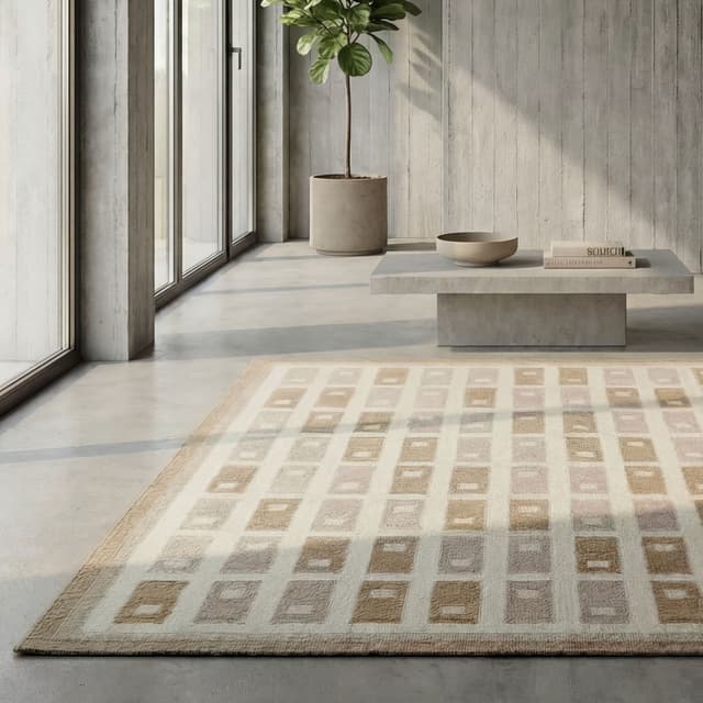 Fyrbo Wollteppich Beige 200x300