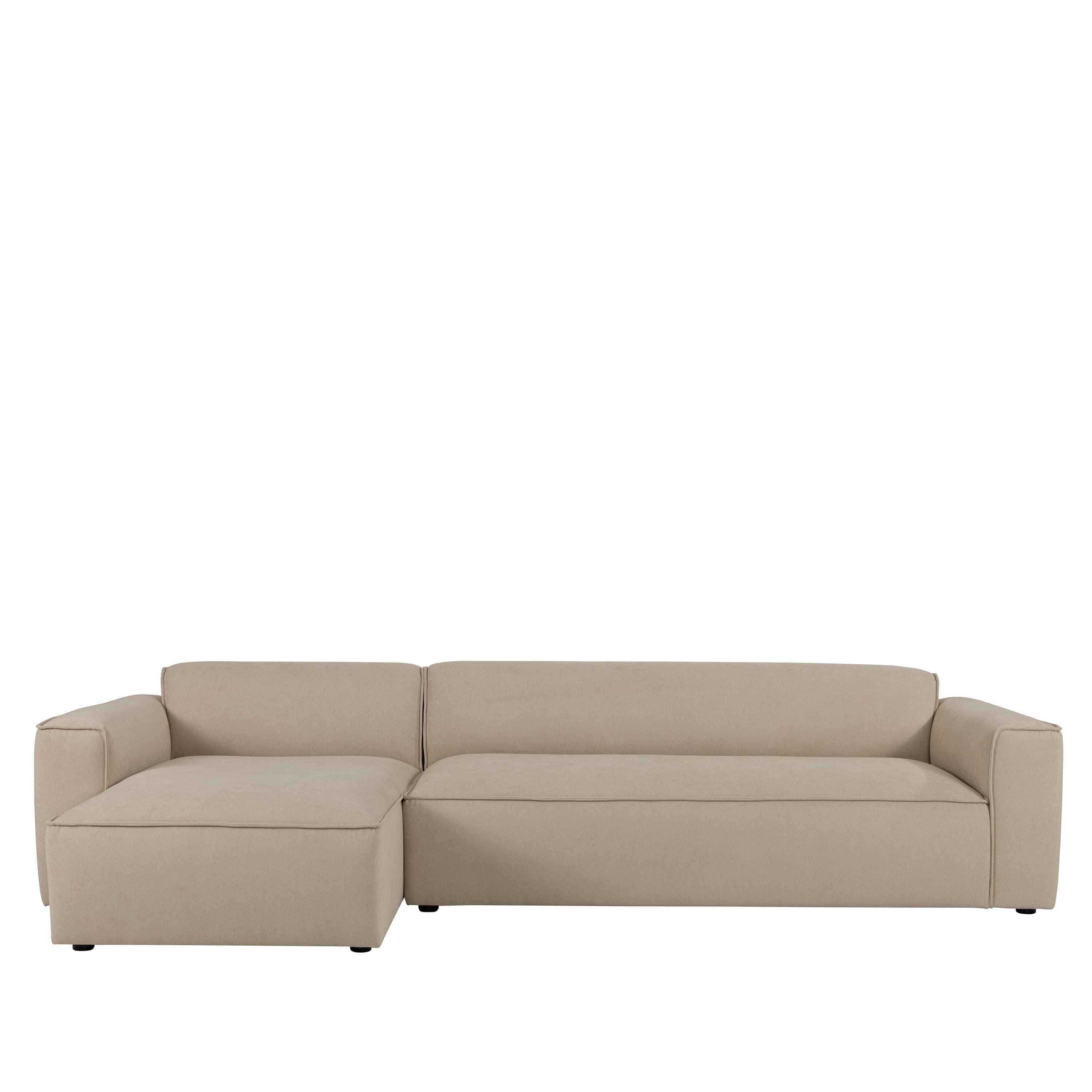 Bobbie 4-Sitzer Sofa mit Recamiere links Beige 322 cm
