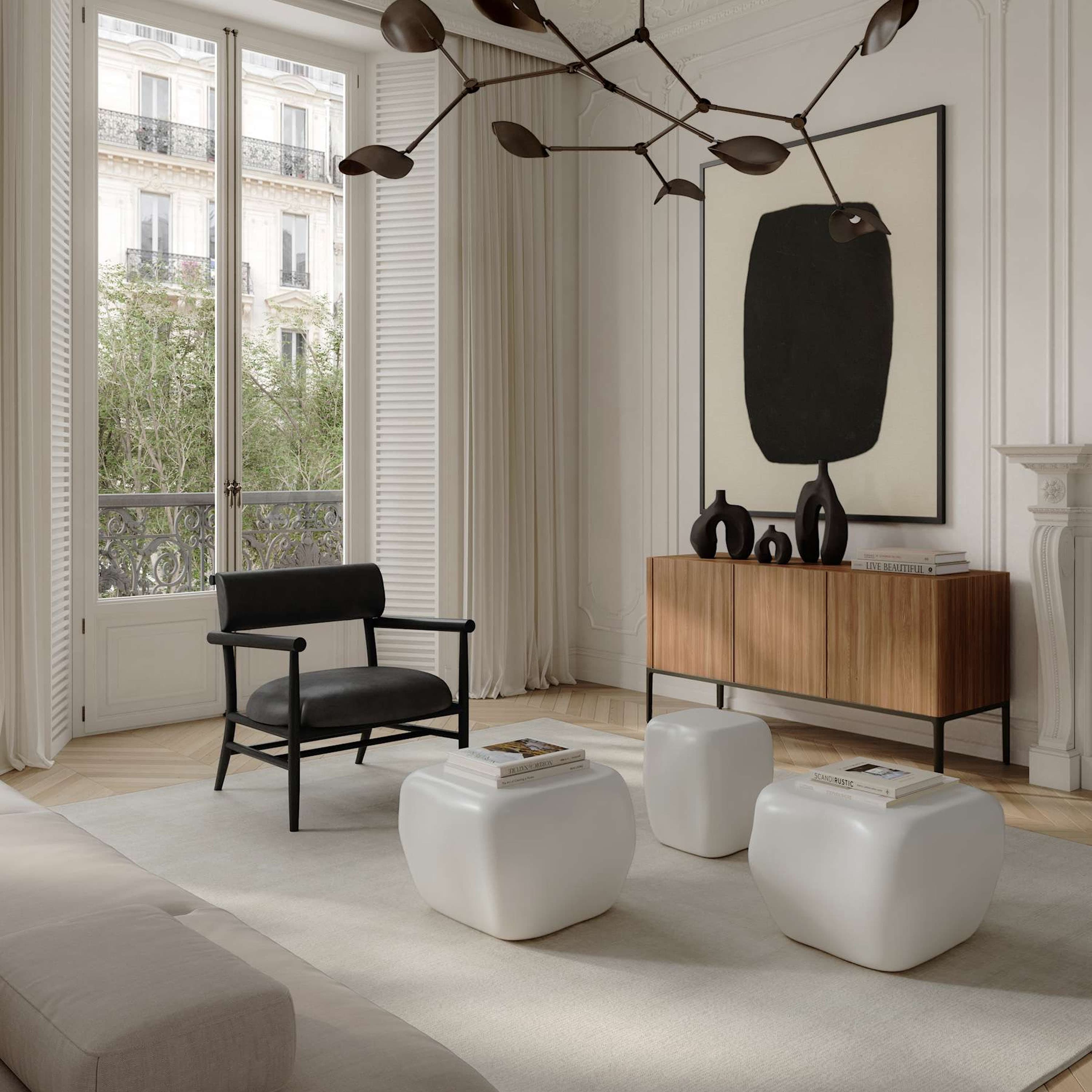 Ishi High Couchtisch Glaze Birch Mittel