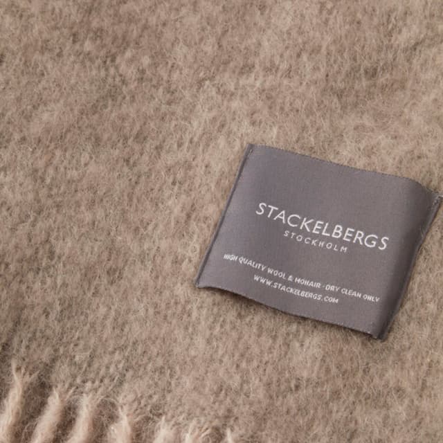 Mohair Plaid Light Taupe/Brindle Melange