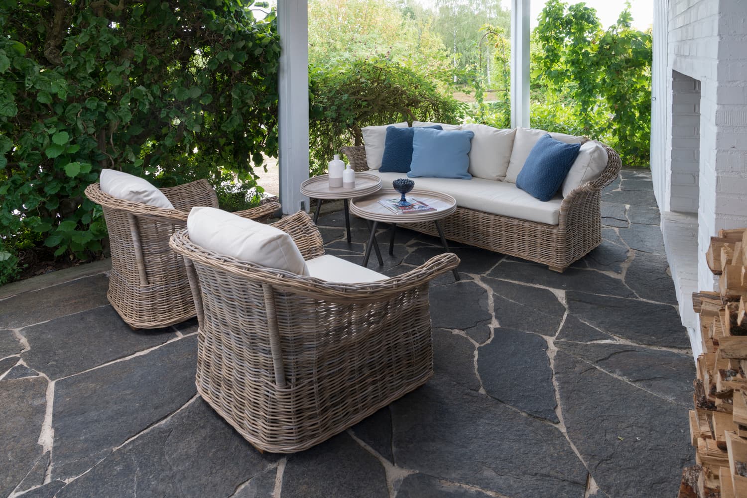 Edsklinta 2,5-Sitzer Sofa Natur/Weiß