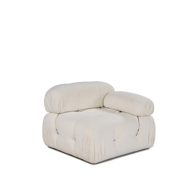 Blanca Rechtes Modul White Bouclé