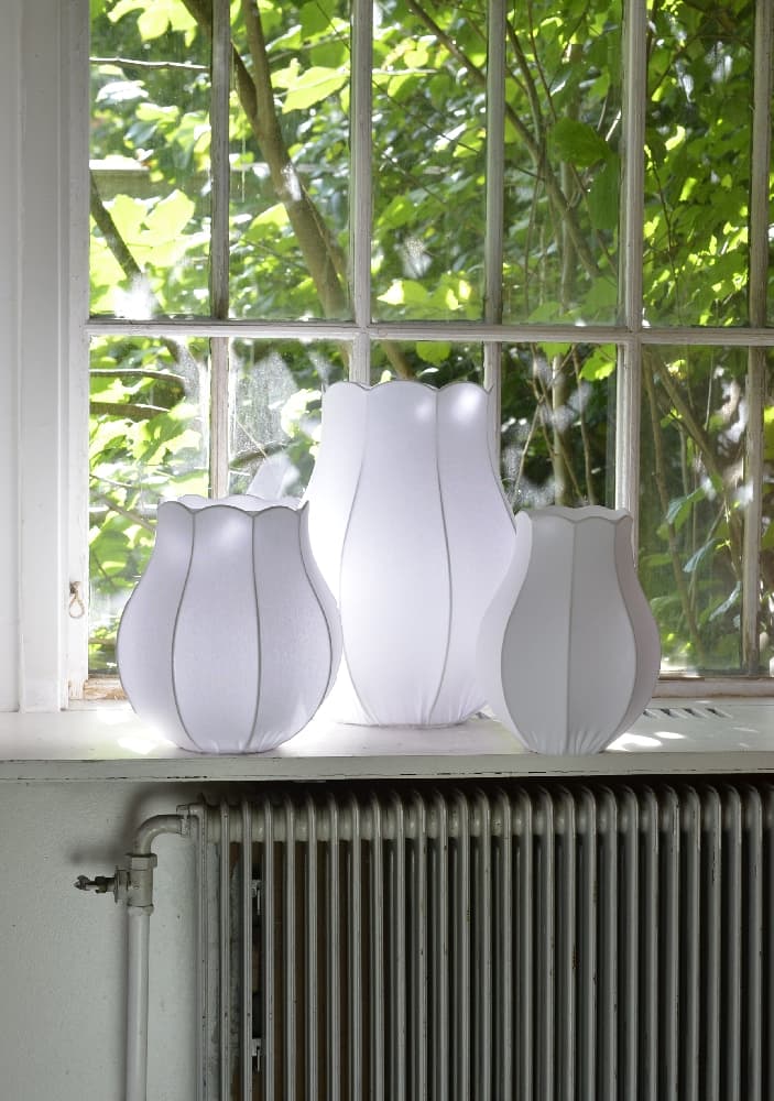 Tulip Lampenschirm Stretch Weiß Luxus Ø30