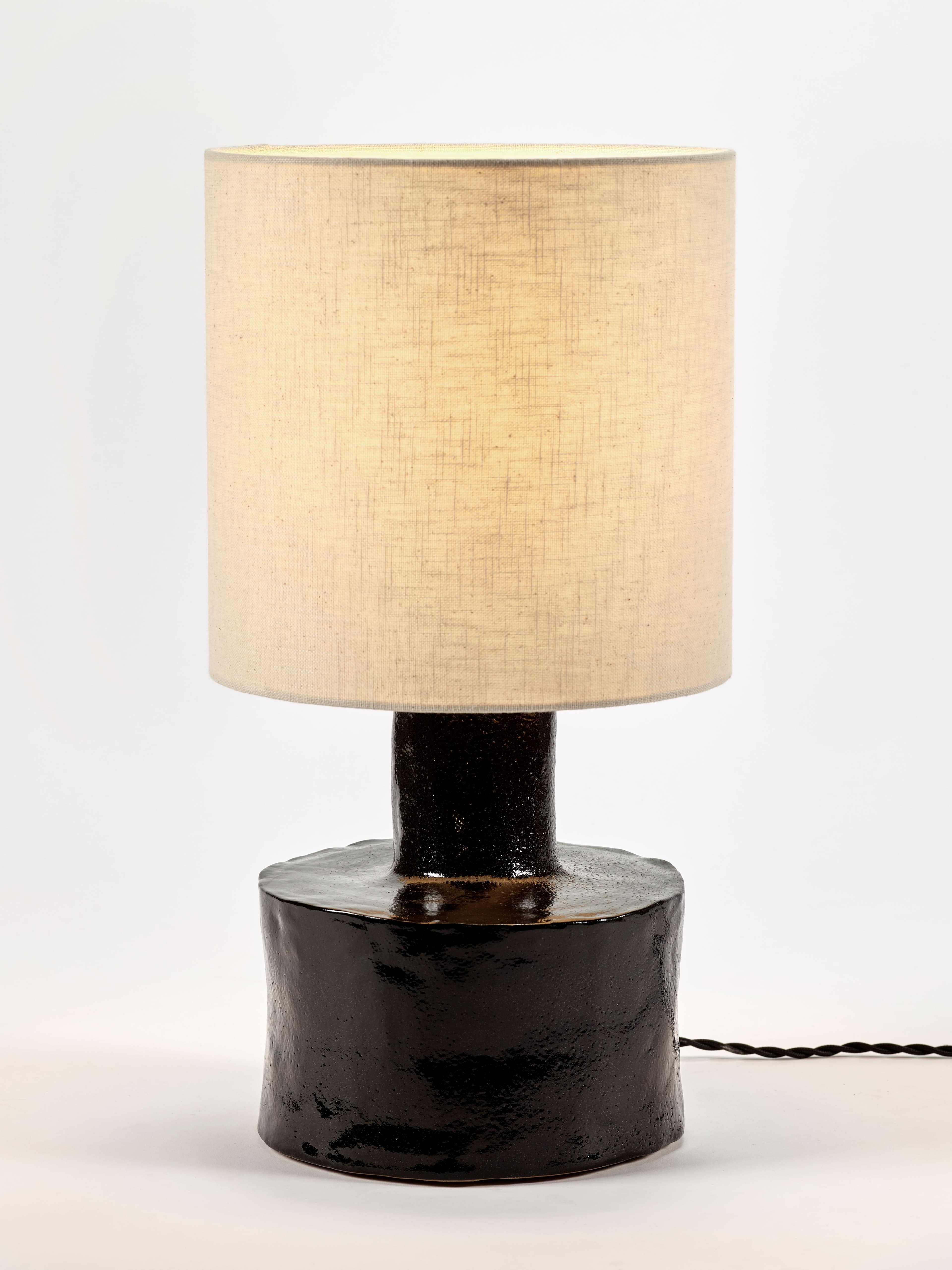 Catherine Table Lamp Black/Beige