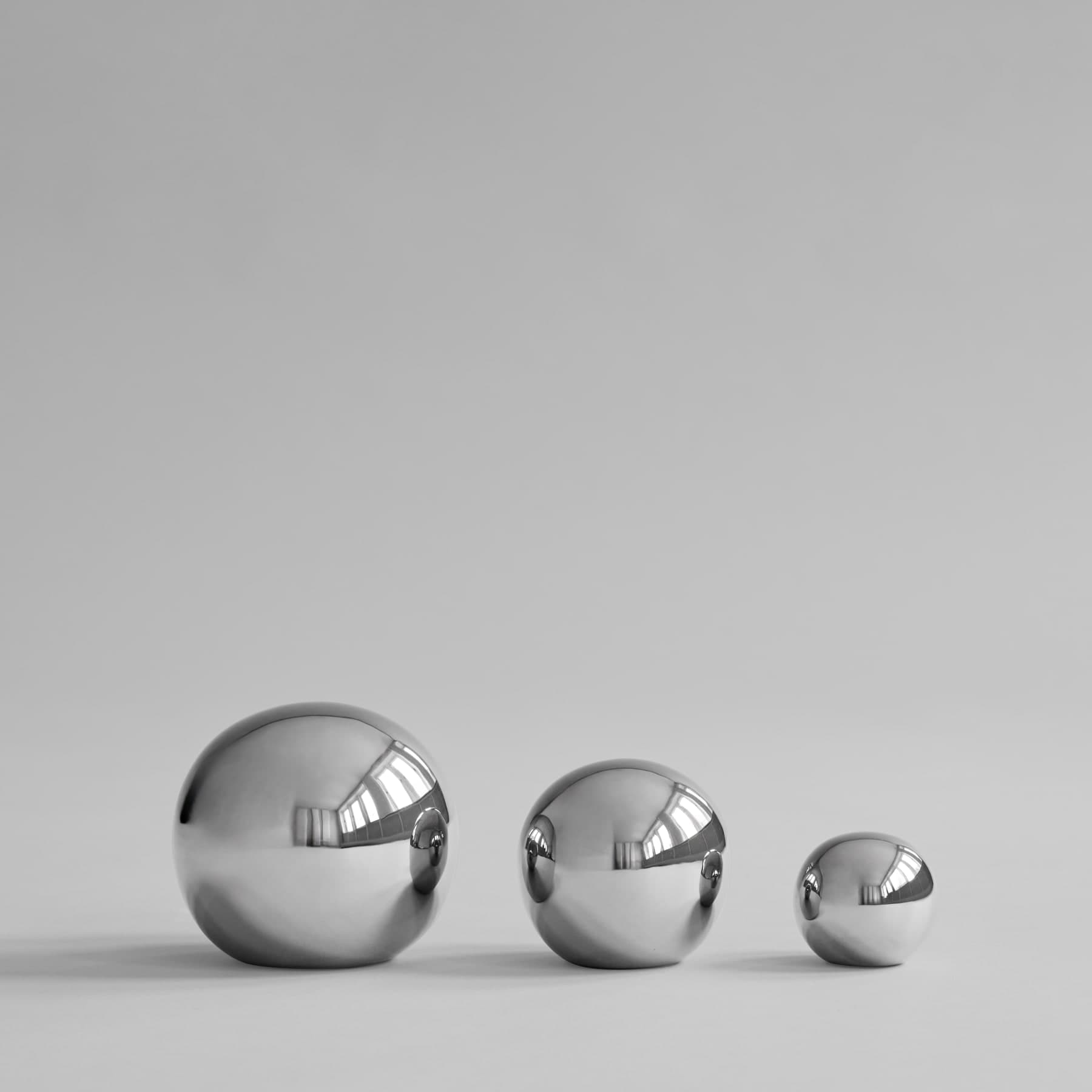 Gallery Balls Dekoration Chrom 3er-Pack