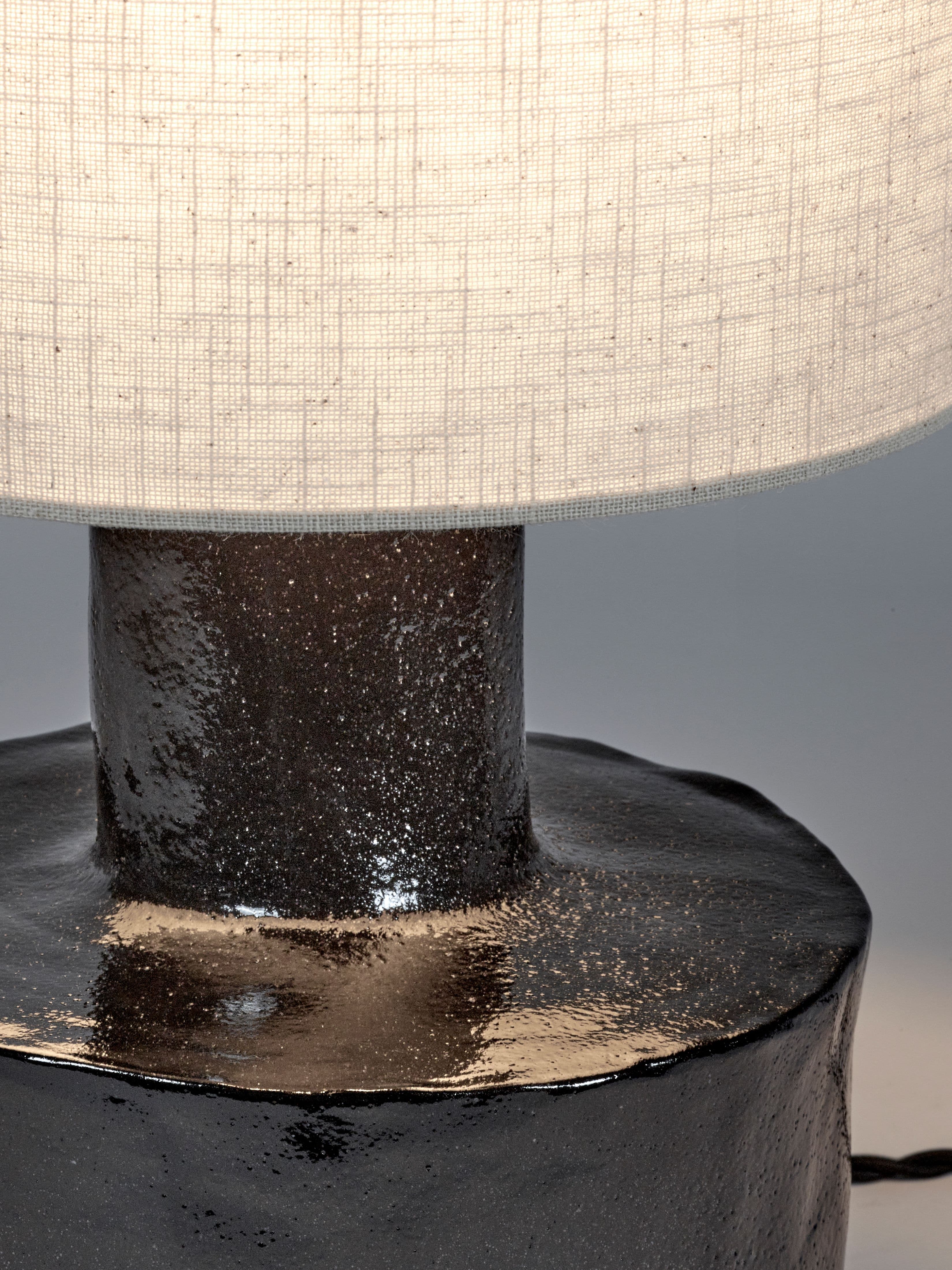Catherine Table Lamp Black/Beige