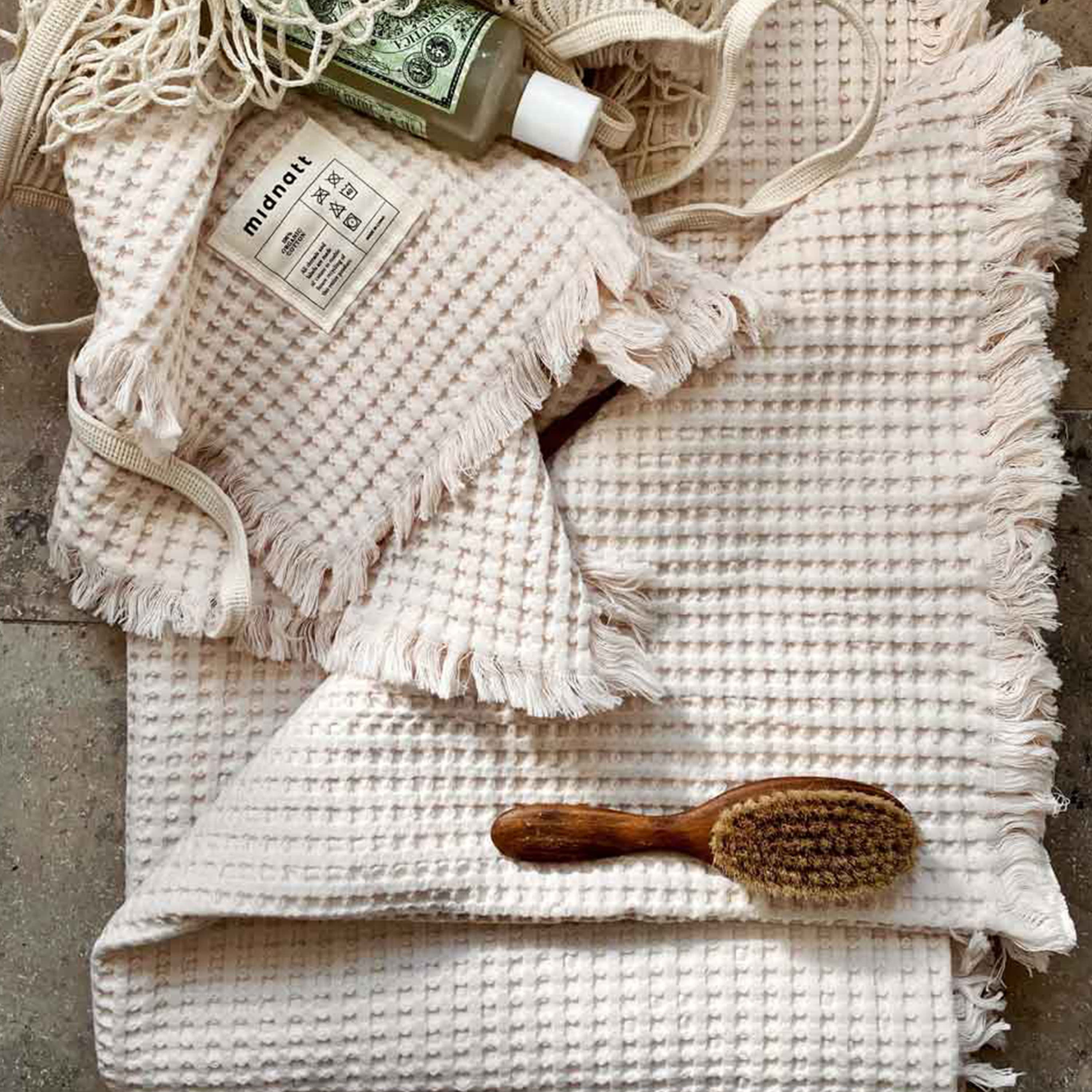 Waffle Handtuch Perlino 50x70