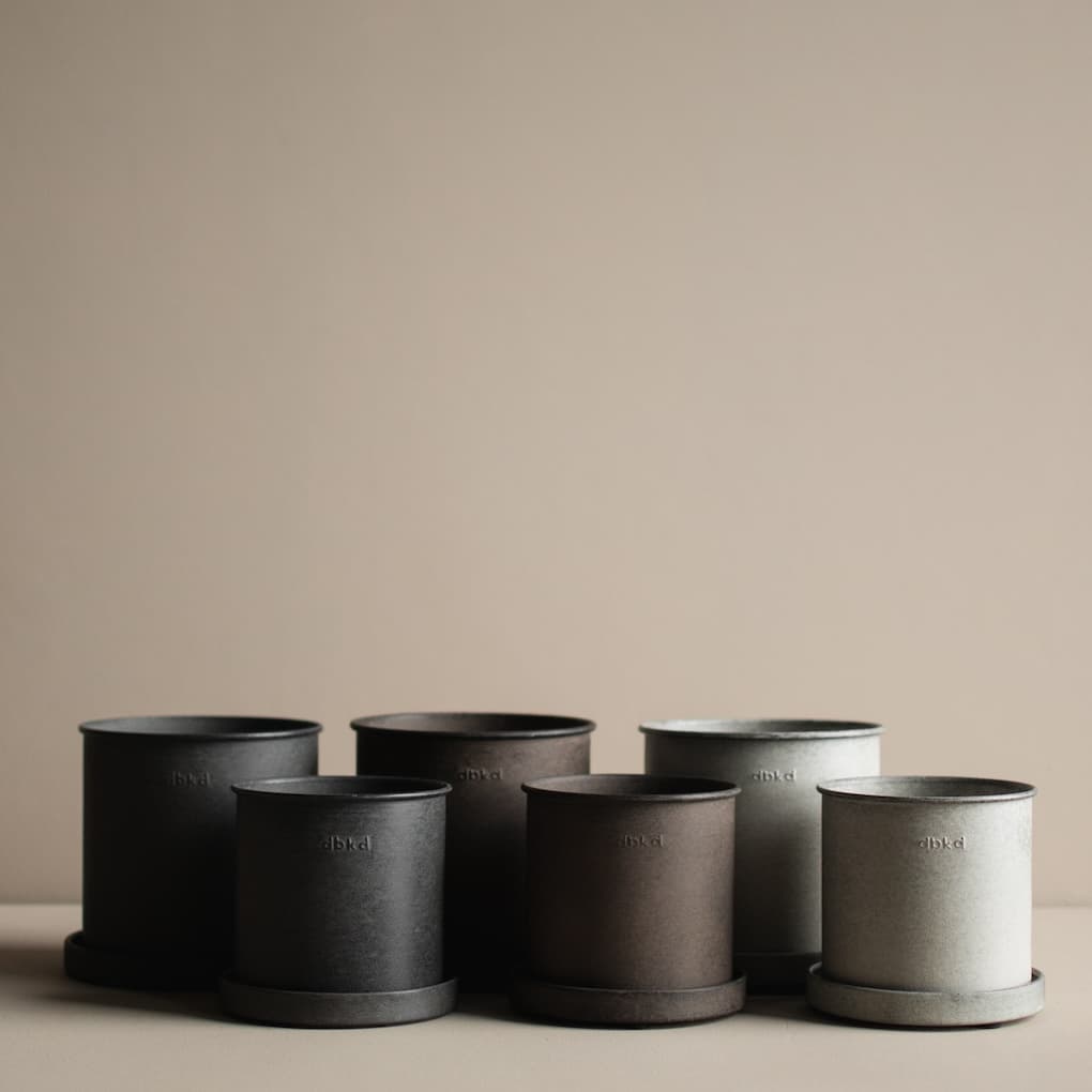 Plant Topf Black Small 2-pack