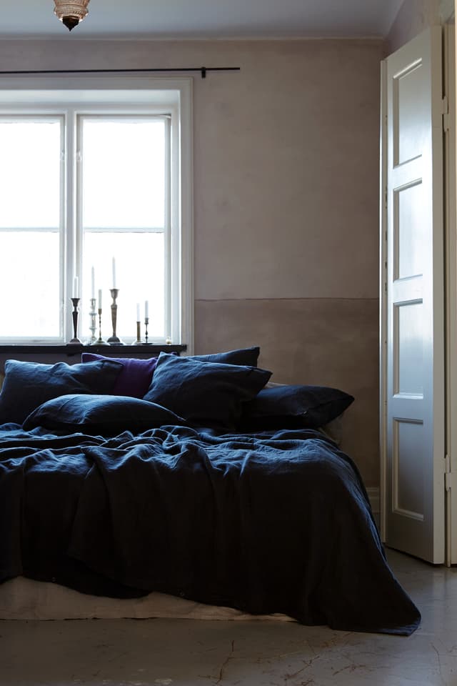 Pillowcase Linen Midnight Blue 50x60