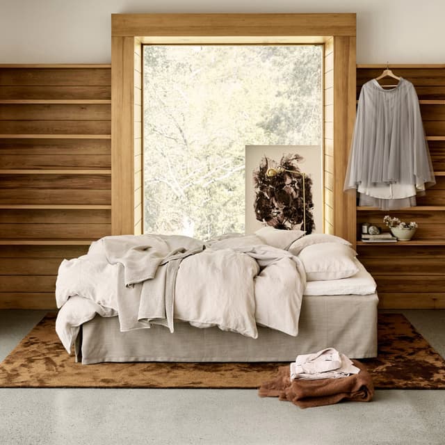 Venezia Bed Skirt Natural 140x220x44