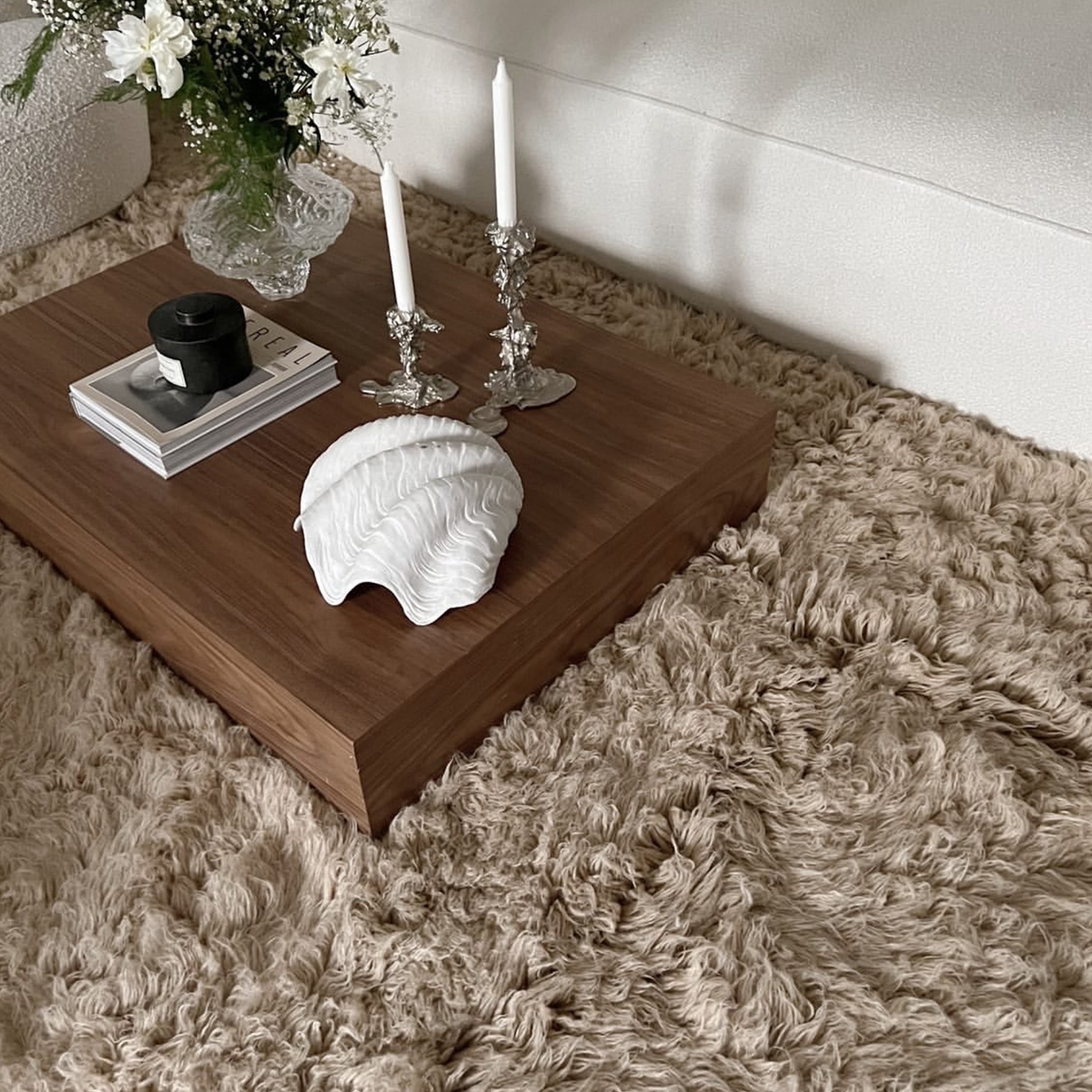 Fluffy Flokati-Teppich Kamel 170x240 cm