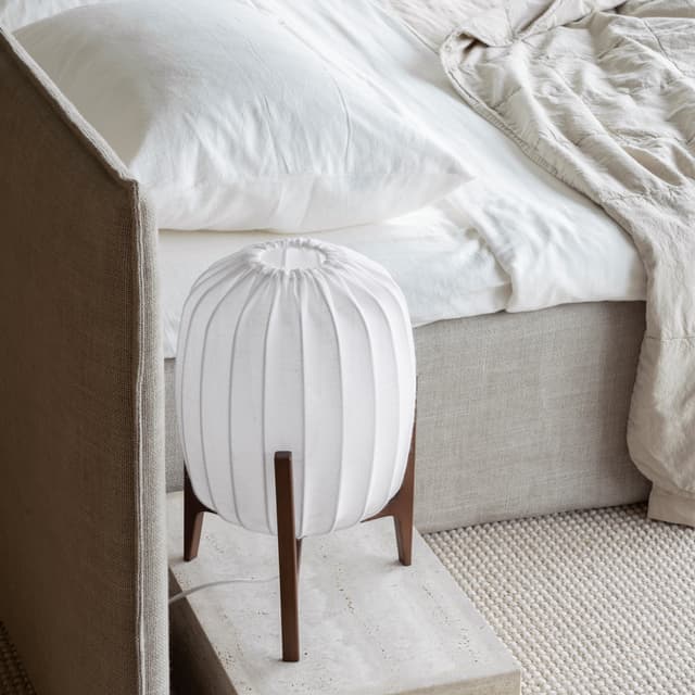 Prisma Table Lamp Dark Ash/White 41cm