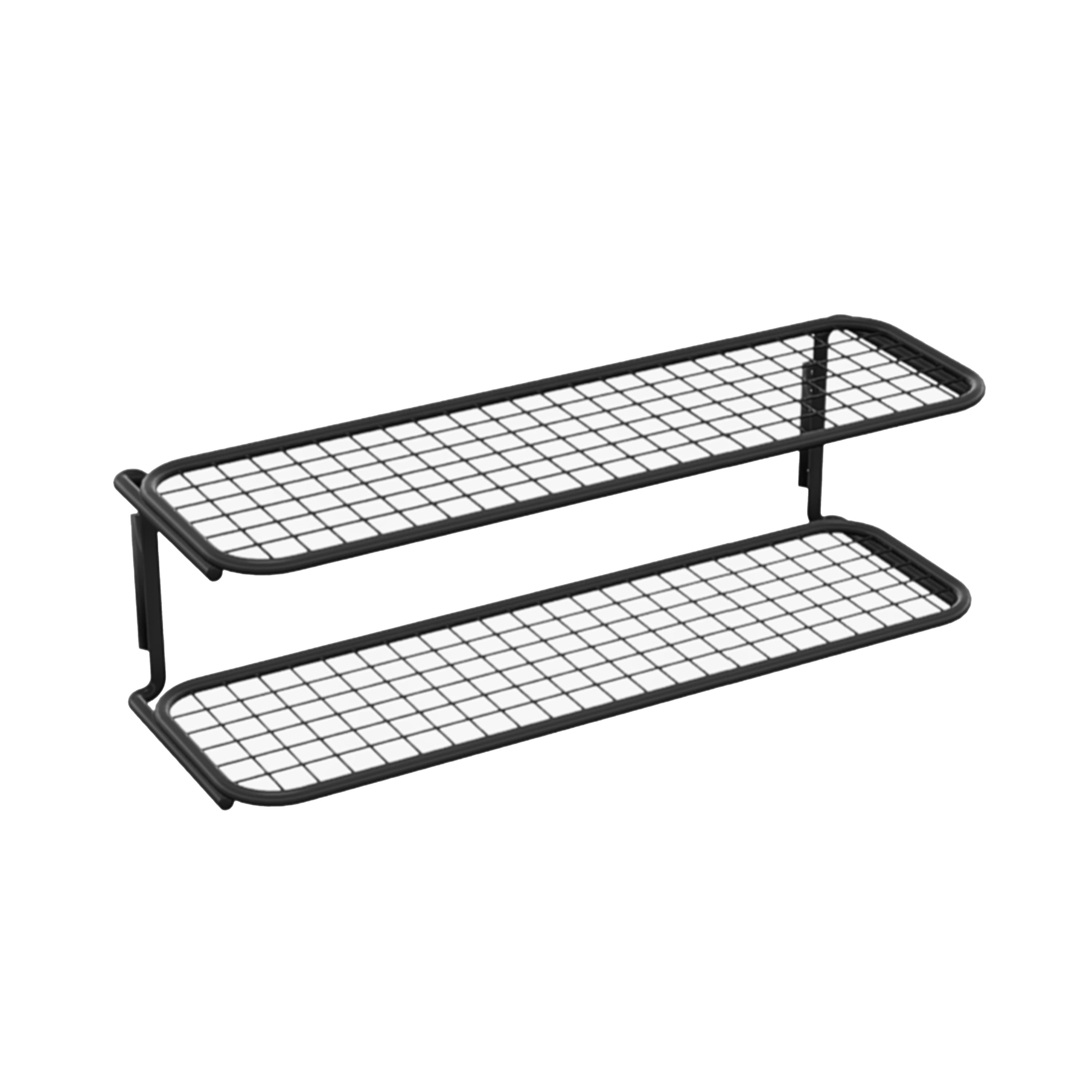 Classic Schuhablage Doppel Schwarz 80cm