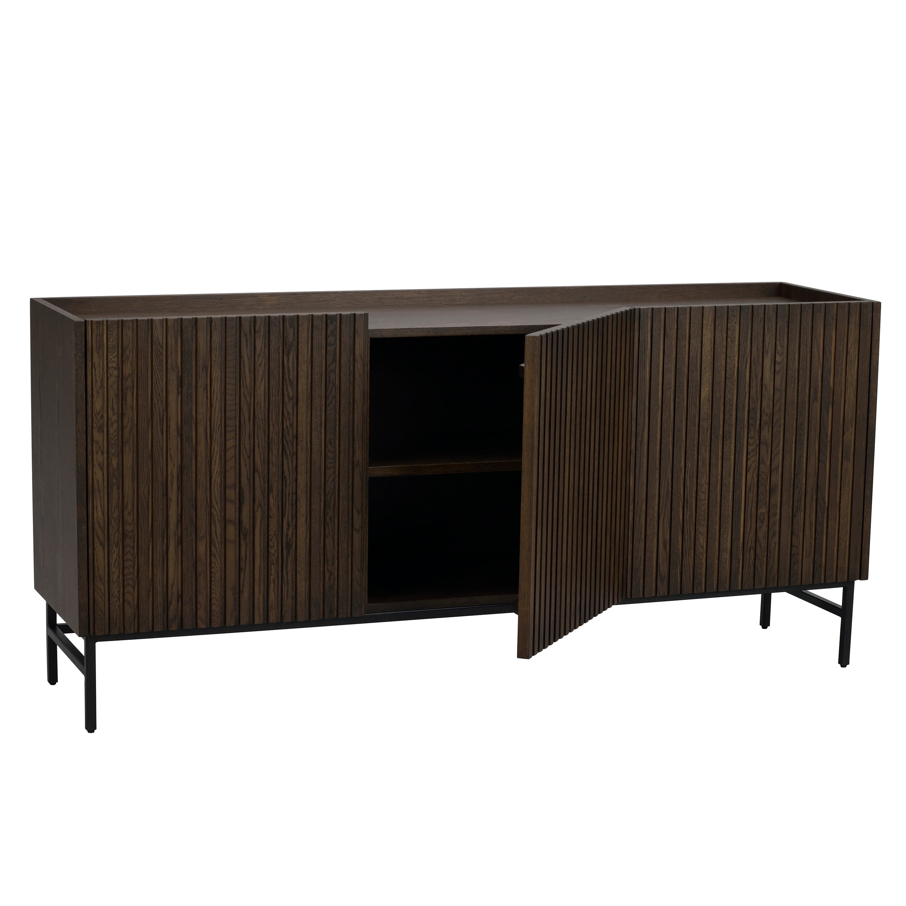 Halifax Sideboard Braun/Schwarz 160cm