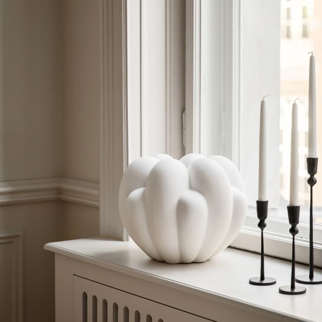 Bloom Vase Knochenweiß Mini