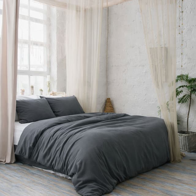 Plain Duvet Cover Smoke 150x210