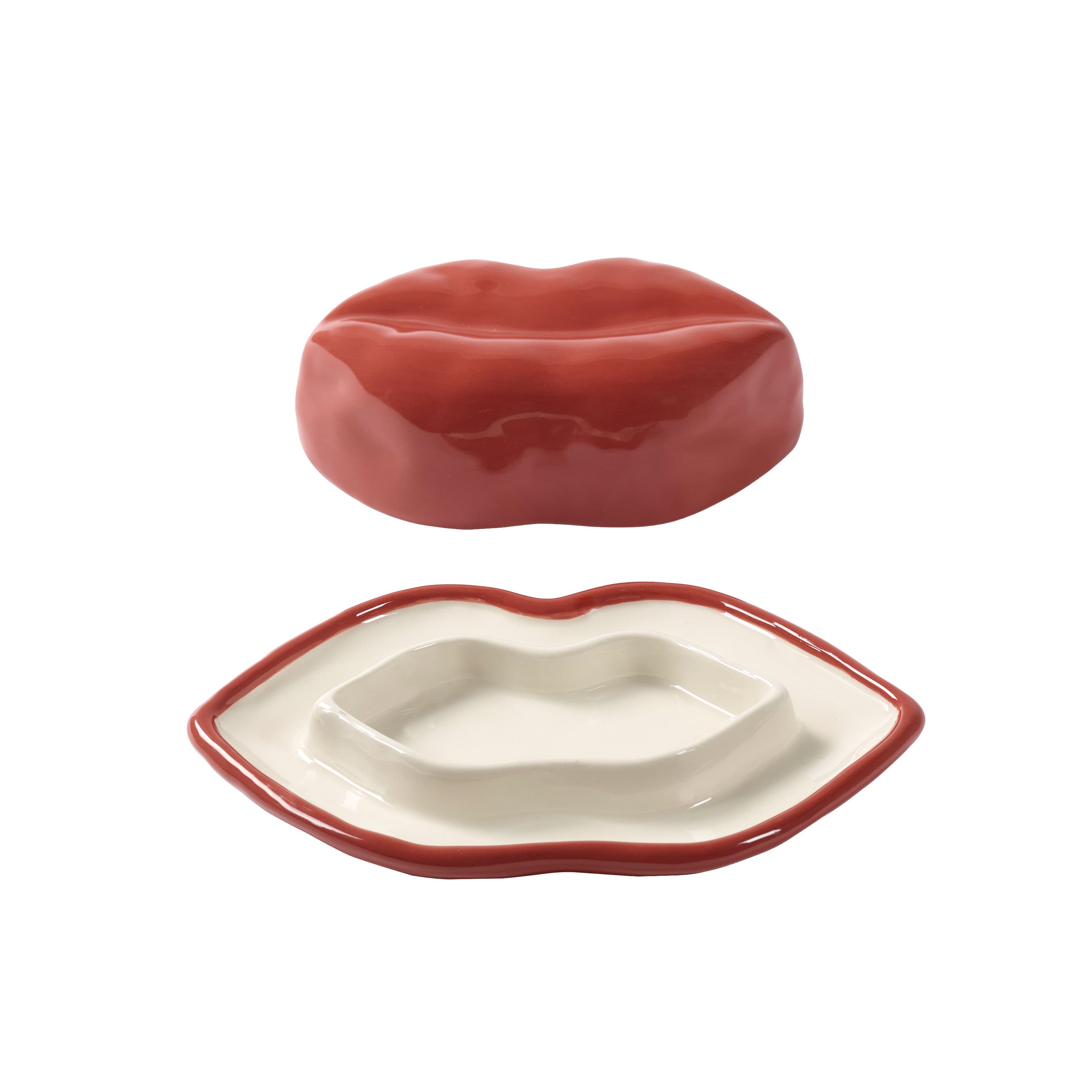 Les Objets Mouleversants Dose mit Deckel Red