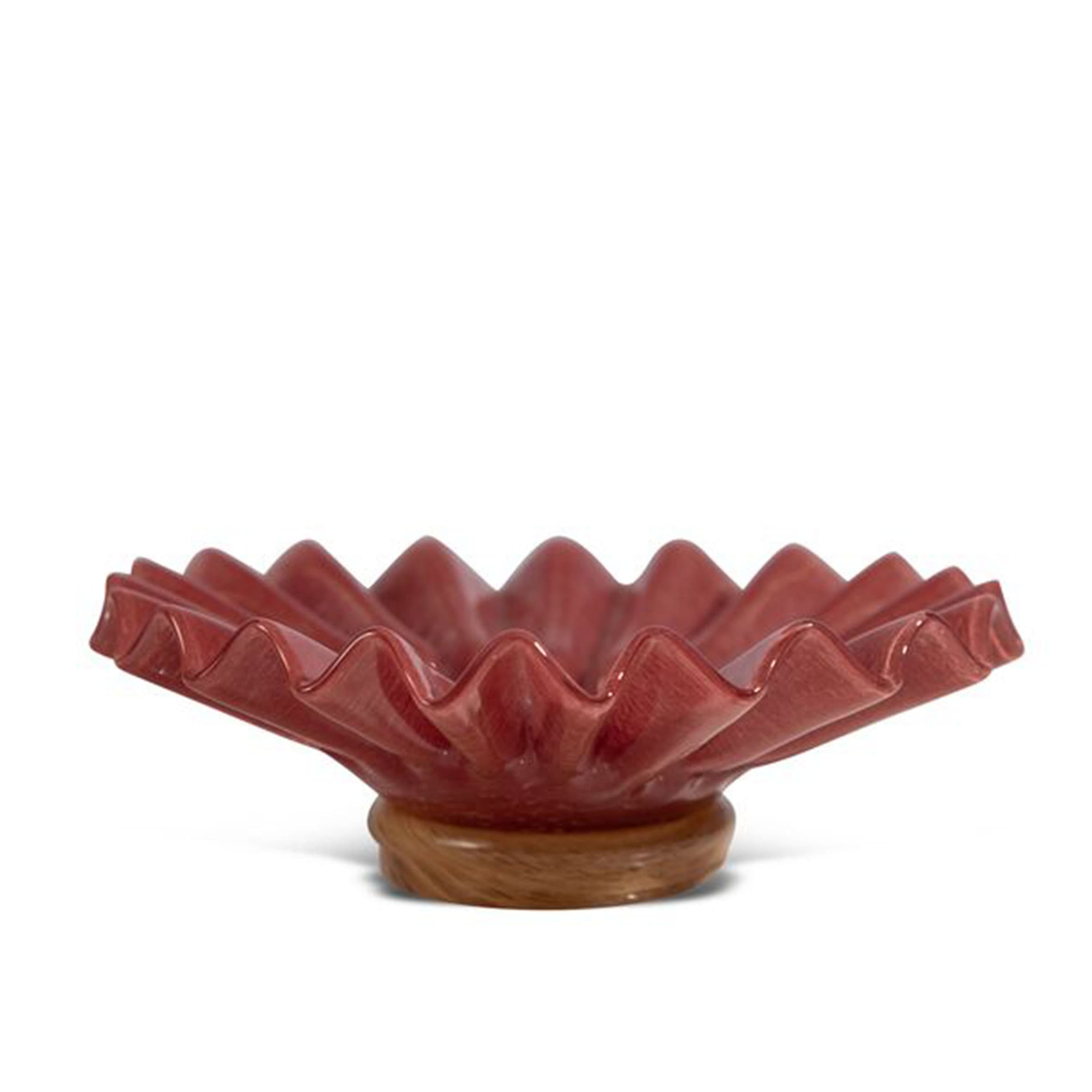 Lori Schale Bordeaux/Beige Ø18