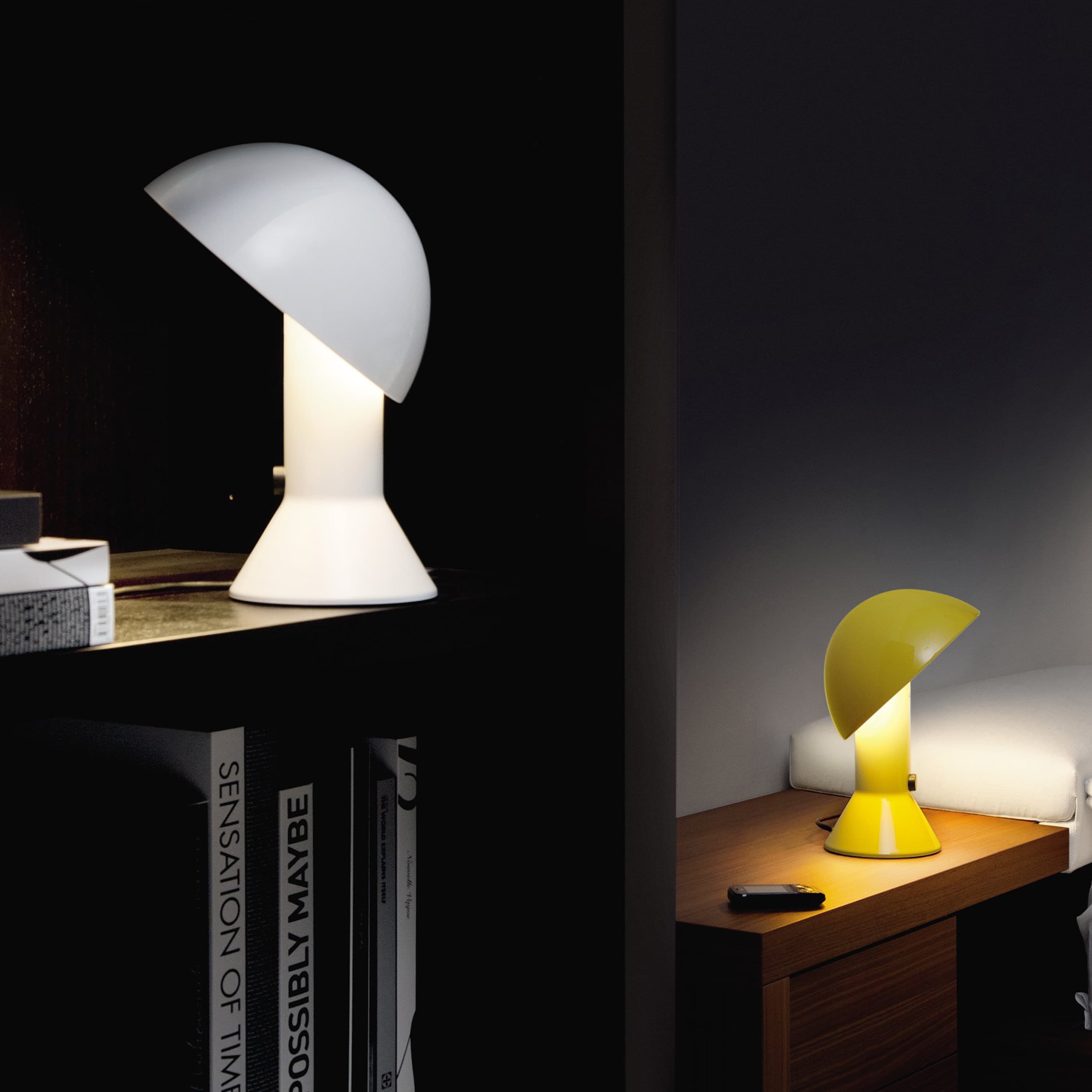 Elmetto Tischlampe Weiß