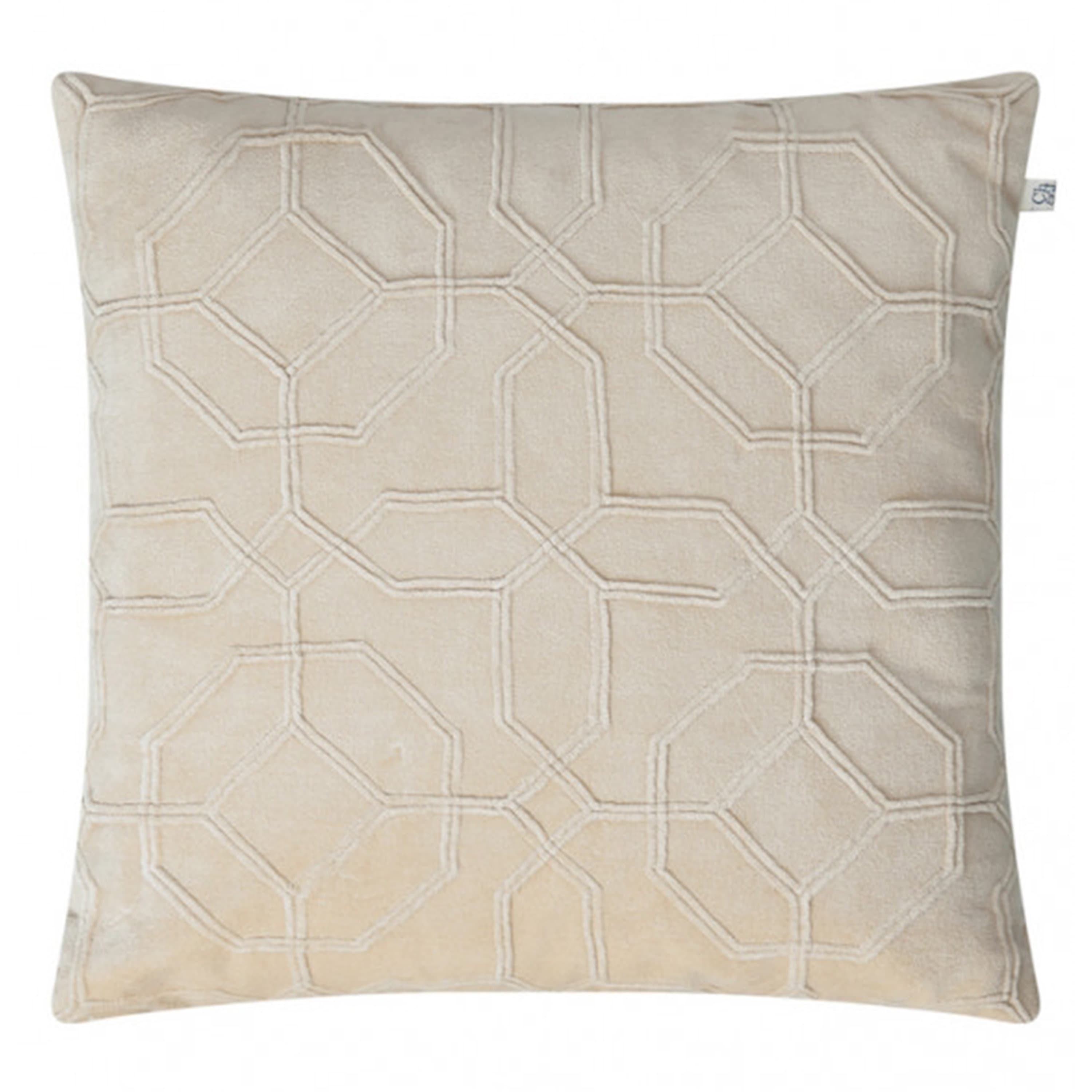 Nandi Kissenbezug Samt Beige 50x50