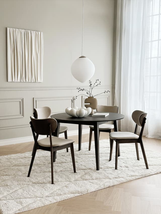 Kato Esszimmerstuhl Braun Eiche/Beige